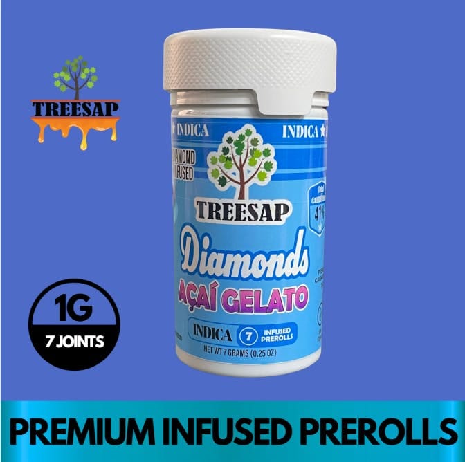 Treesap | 7pk Diamond Infused - Acai Gelato - Treesap -  - $37 - Pre-Rolls