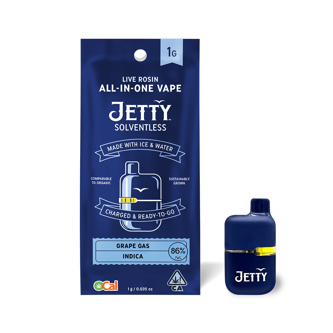Grape Gas - Rosin - 1G Mini Tank All-In-One *SPECIAL PRICING* - Jetty Extracts - Grape Gas AIO (I) - $54 - Cartridges