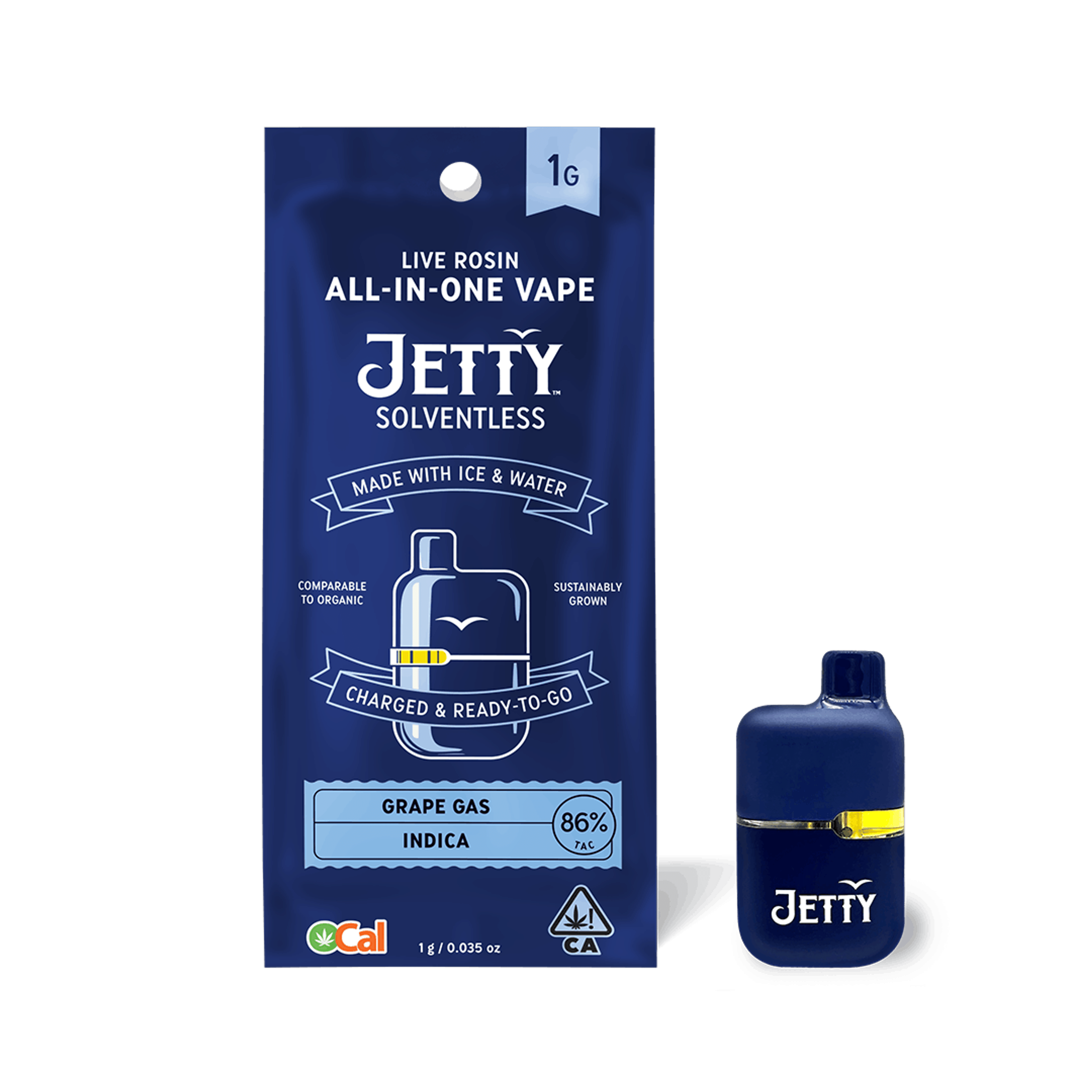 Grape Gas - Rosin - 1G Mini Tank All-In-One *SPECIAL PRICING* - Jetty Extracts - Grape Gas AIO (I) - $54 - Cartridges