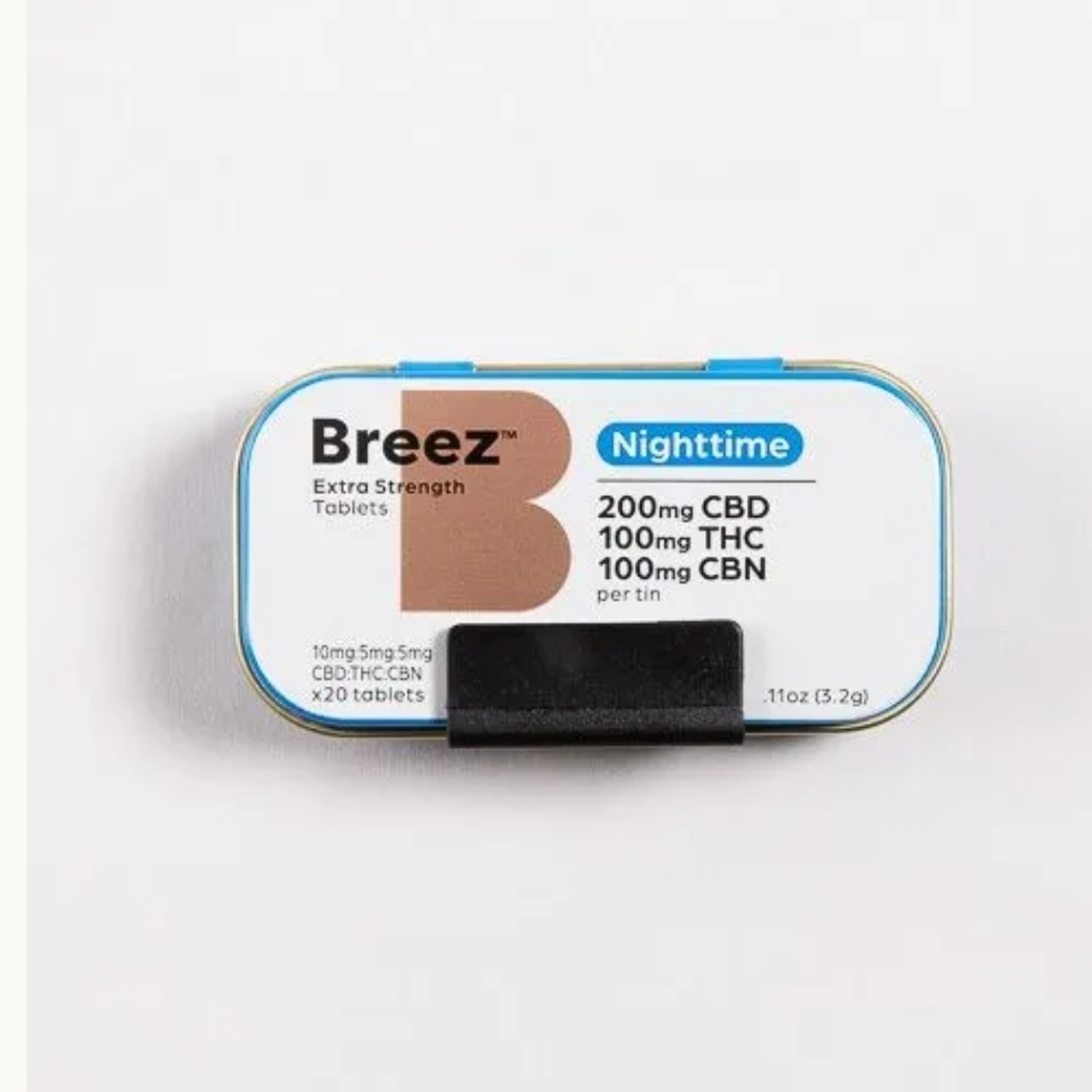 Extra Strength Tablet Tin Single Unit (Nighttime, 500 MG CBD + 250 MG THC + 250 MG CBN) - - $89.99 - Edibles
