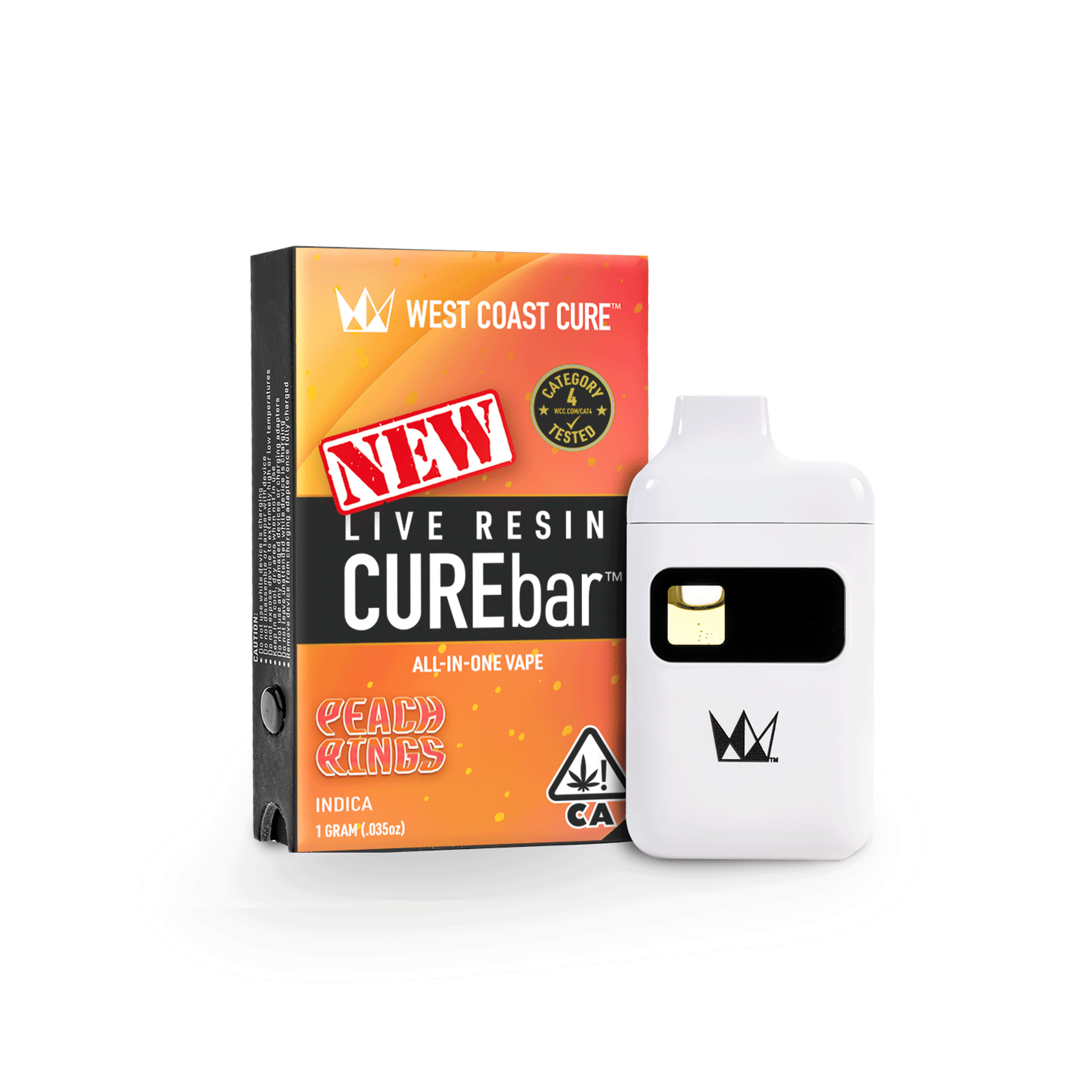 Peach Rings 1g Live Resin CUREbar - West Coast Cure - - $30 - Ready To Use Vapes