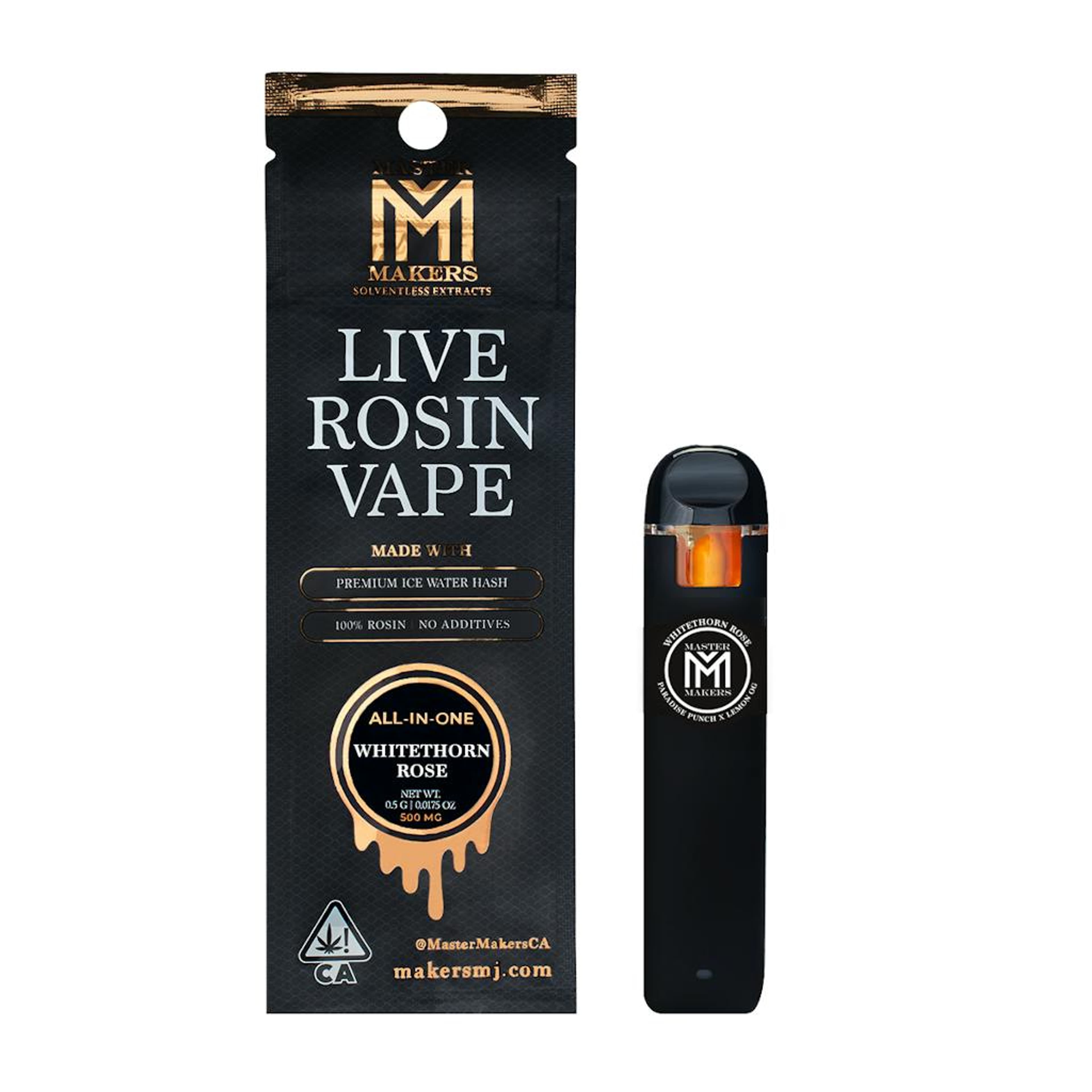 WHITETHORN ROSE .5G ROSIN RESERVE AIO - MASTER MAKERS - - $53.50 - Vape