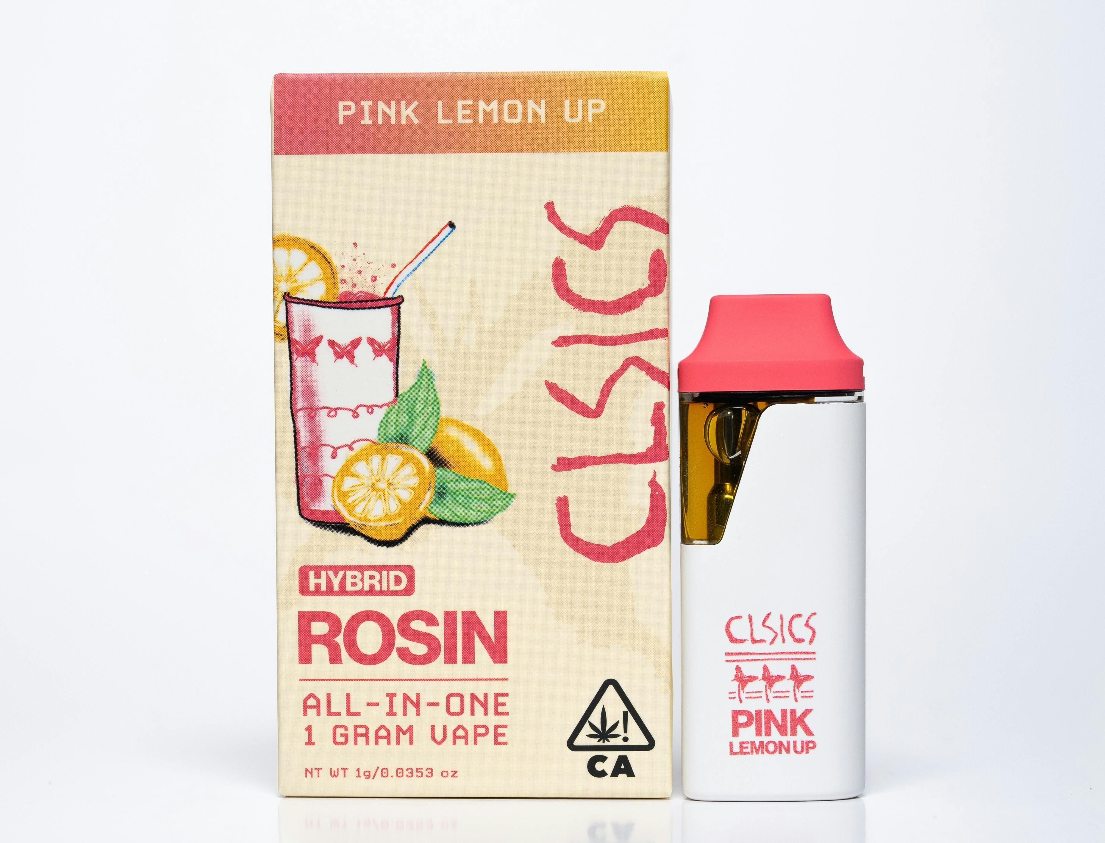 Pink Lemon Up Live Rosin Disposable 1g - CLSICS - Disposable - $40 - Vapes