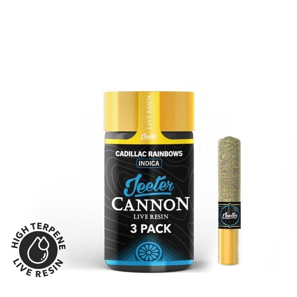 Jeeter Live Resin Cannon | .5gx3pk - Cadillac Rainbows - Indica - Jeeter -  - $30 - Pre-Rolls