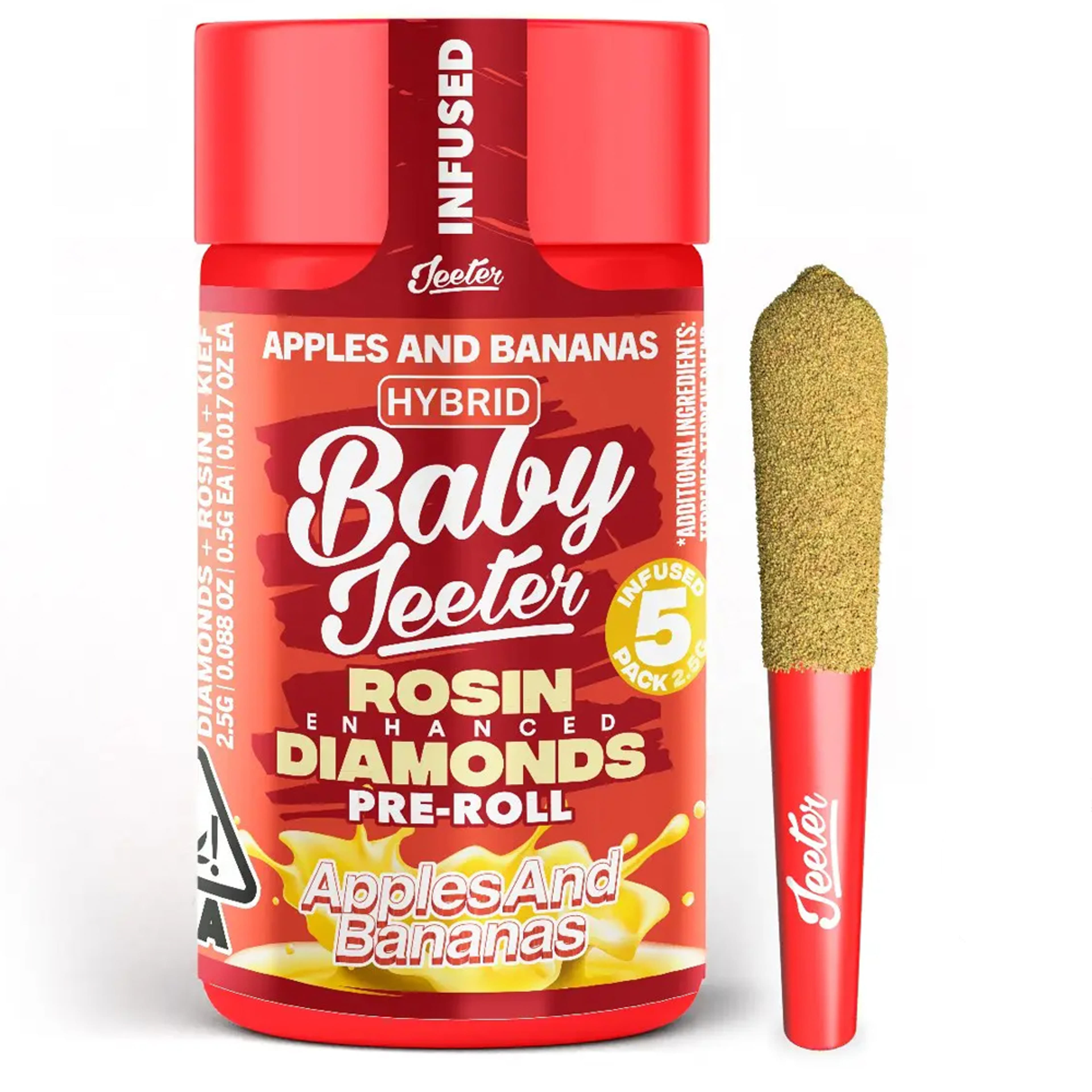 Apples & Bananas (H) Baby Infused 5pk *B2G1 EVERYDAY* - Jeeter - Apples & Bananas (H) - $31.49 - Pre-Rolls