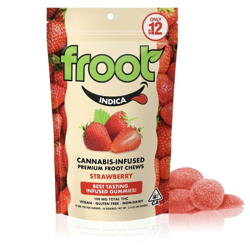 Strawberry  - 100mg - Froot - Gummy - indica - $12 - Gummies