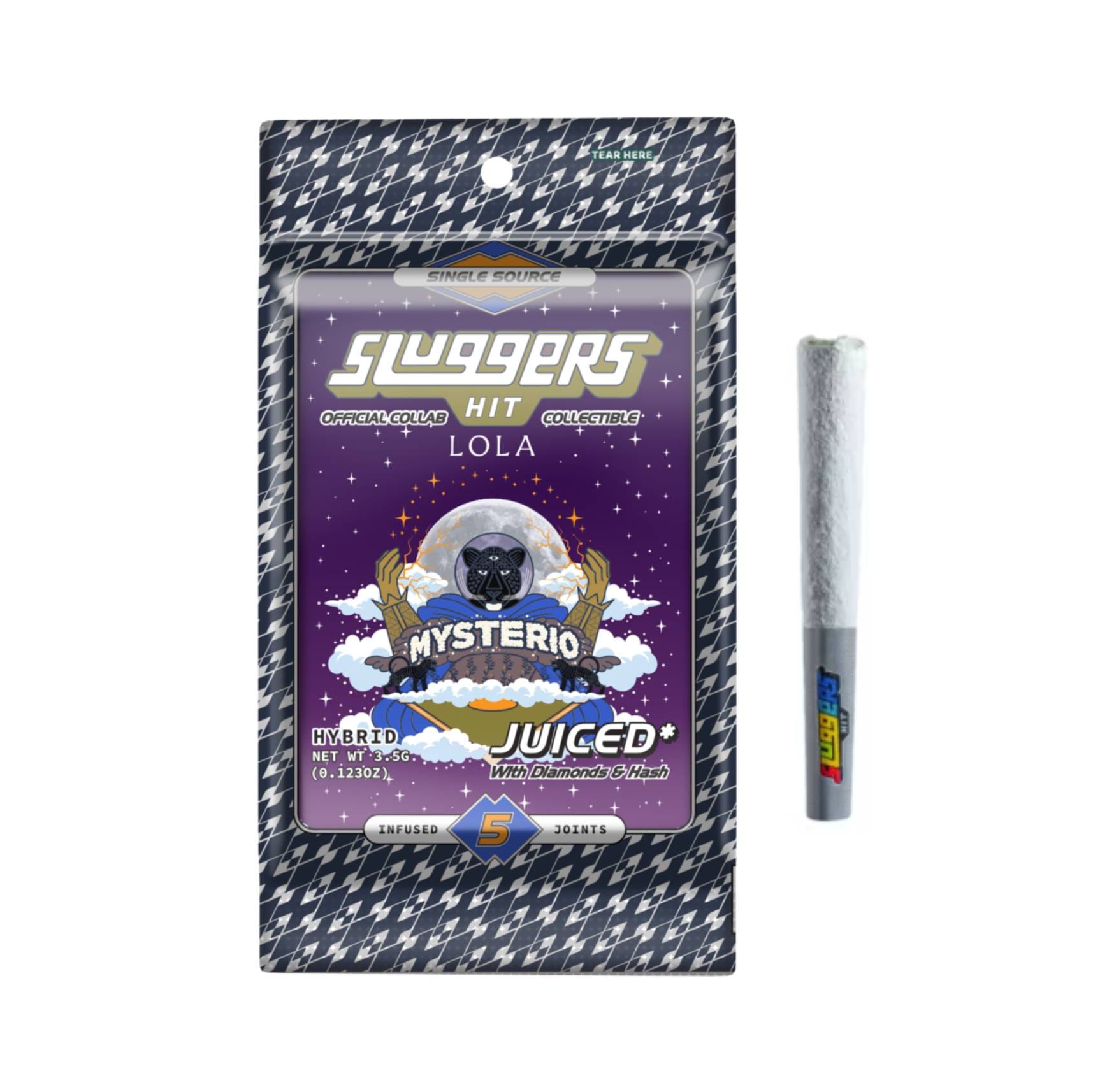 Mysterio - 5pk Infused Pre Rolls - Sluggers - Mysterio (H) - $40 - Pre-Rolls