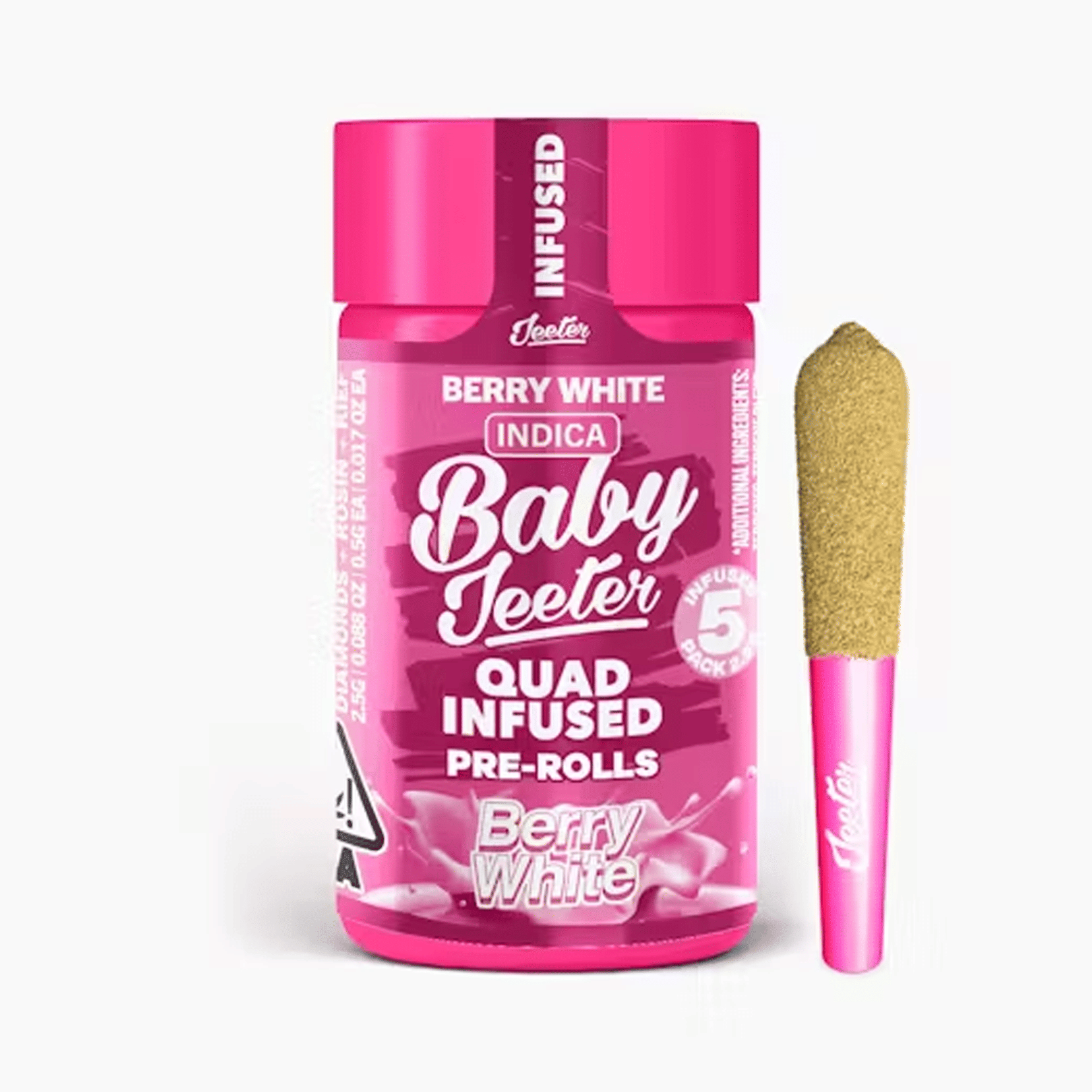 Berry White Quad Infused Baby Jeeter Pre-Rolls (5PK) (2.5G) - Jeeter - (5PK) (2.5G) - $30 - Preroll