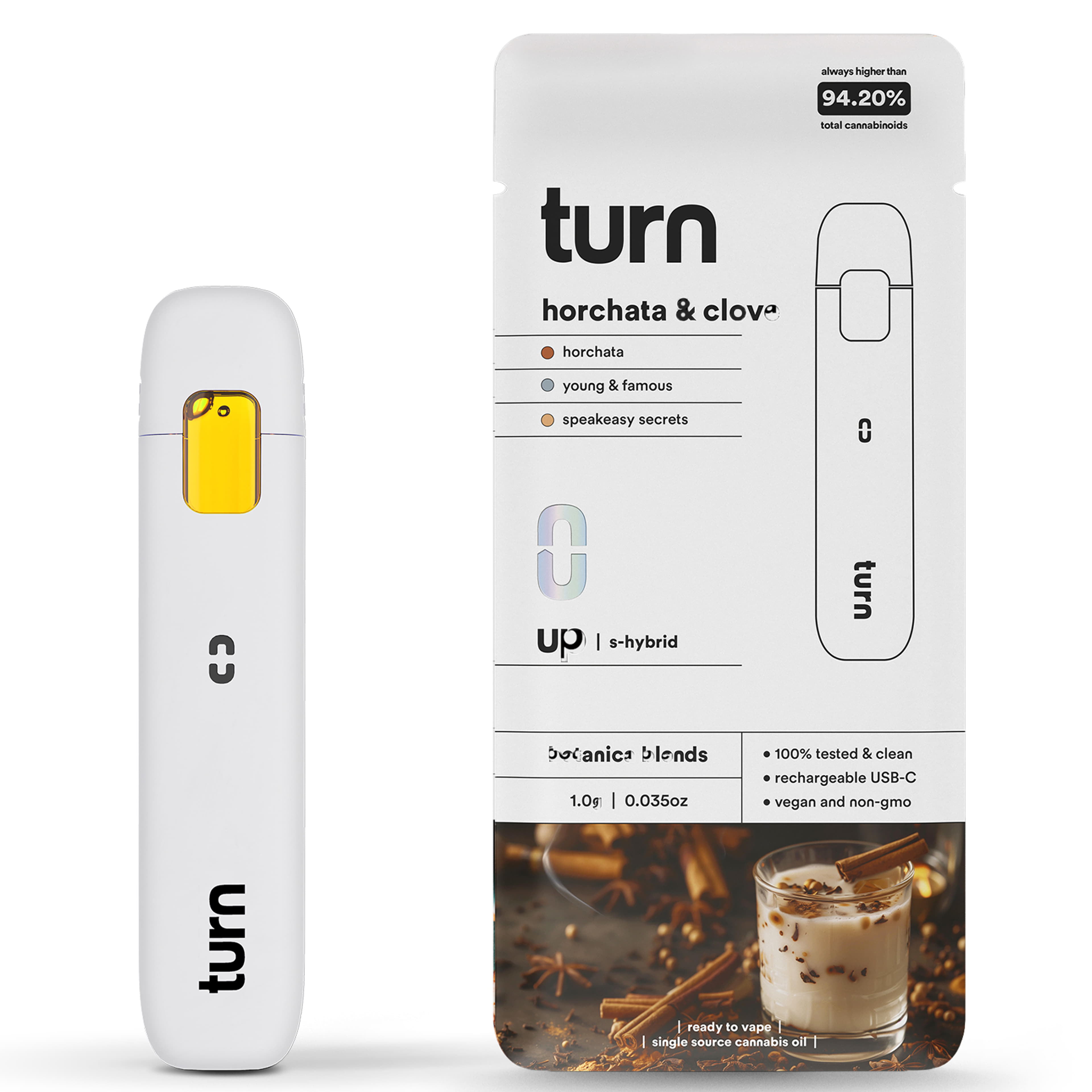 Horchata & Clove (S/H) - Regular AIO 1g - Turn - Horchata & Clove (S/H) - $29 - Cartridges