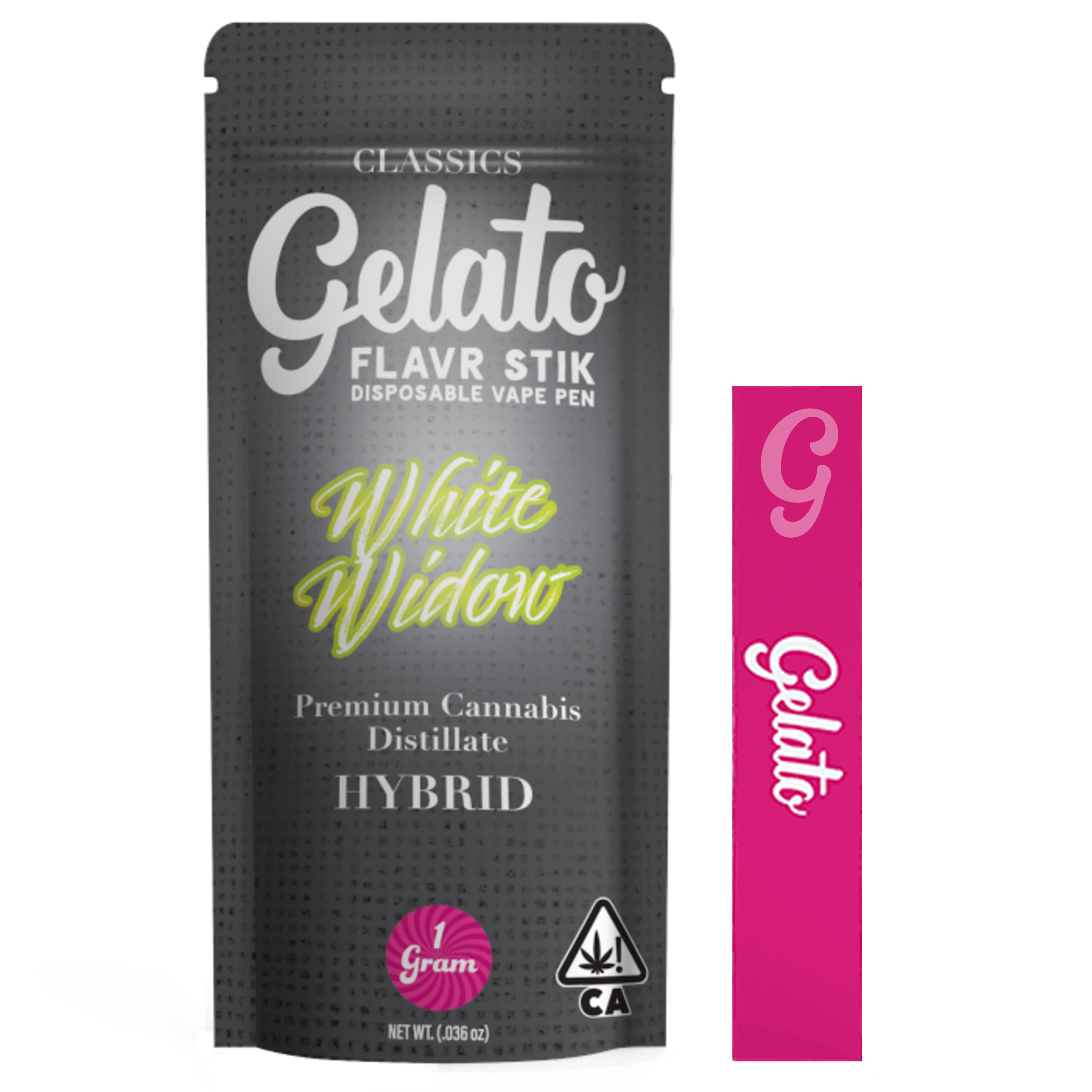 White Widow (H) - Classic 1g AIO *B2G1 EVERYDAY* - Gelato Canna Co. - White Widow (H) - $27 - Cartridges