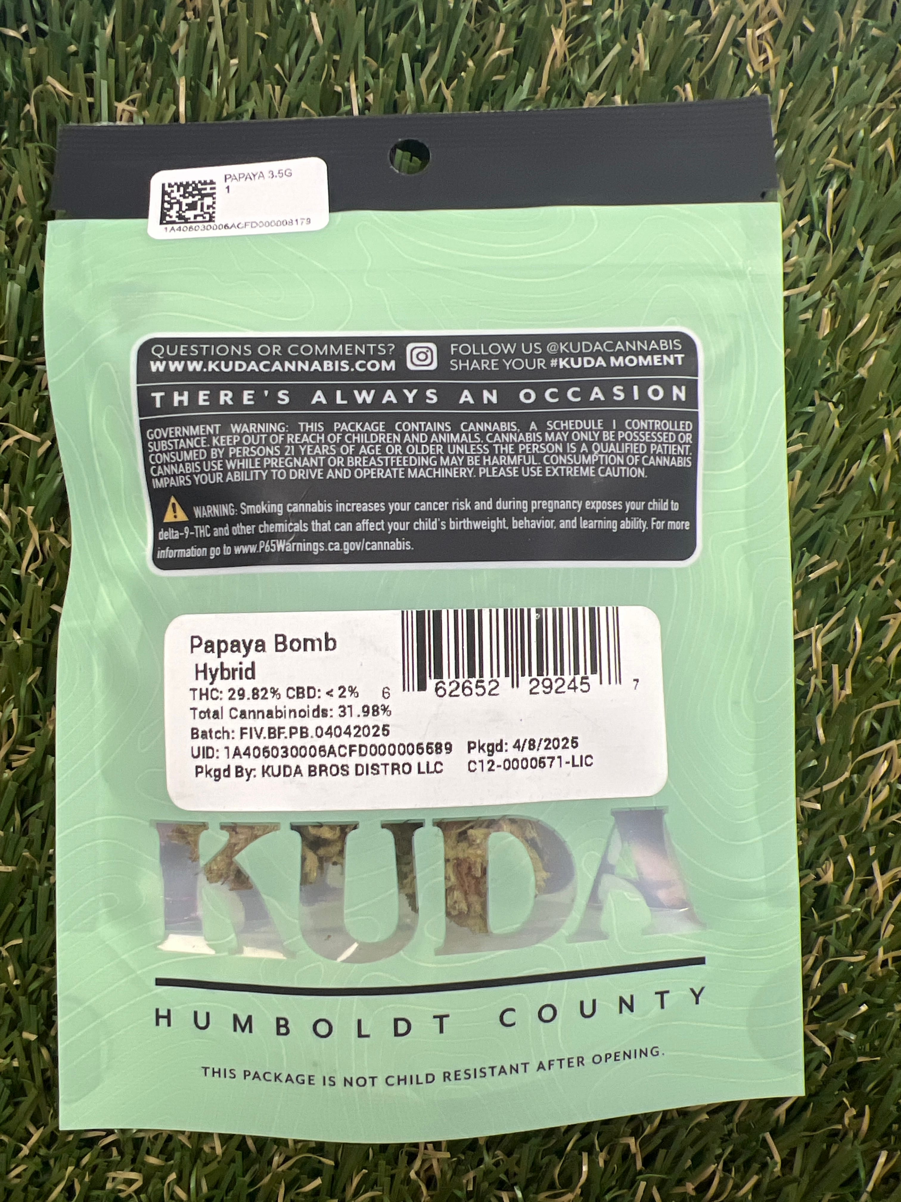PAPAYA 3.5G - Kuda -  - $10.75 - Flower