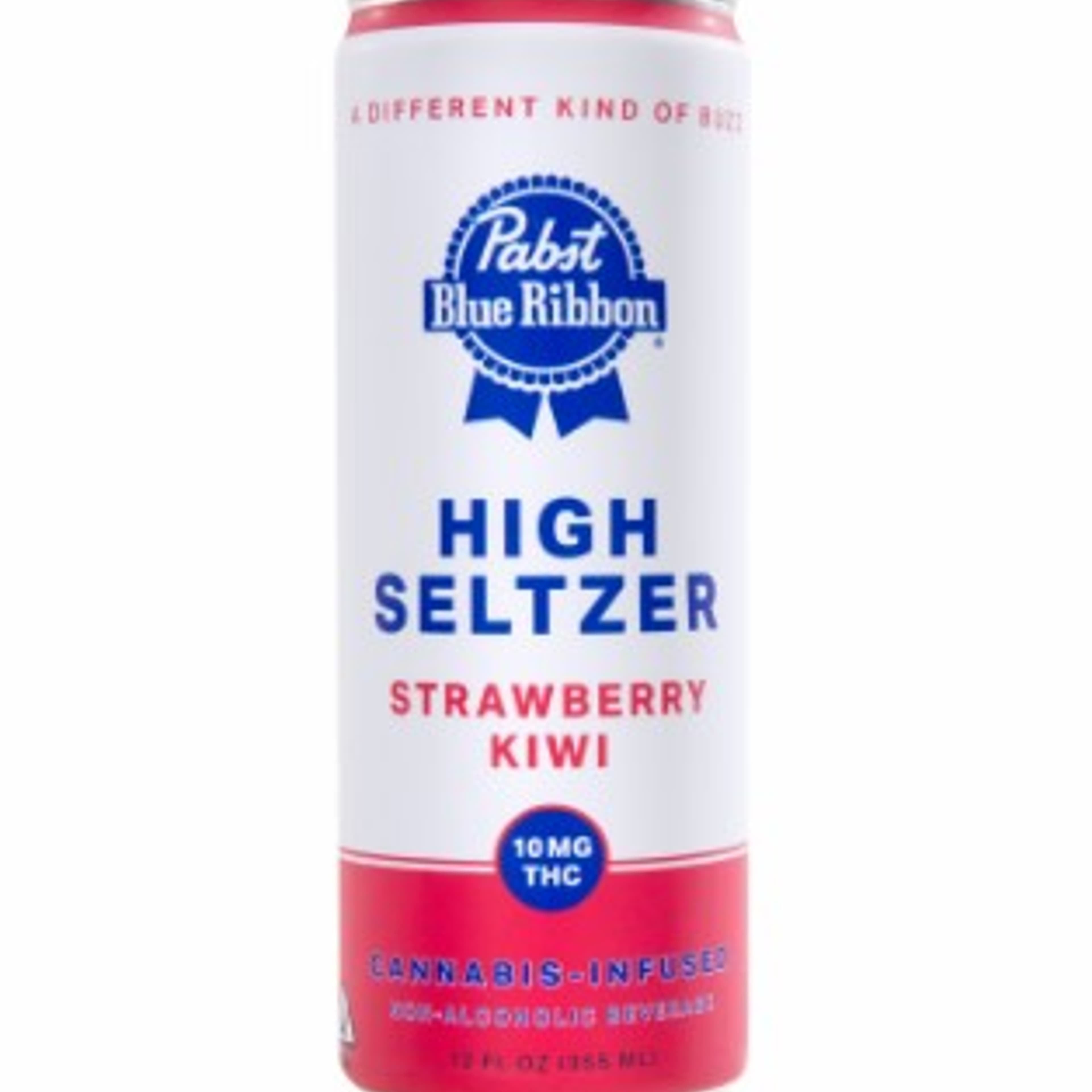 Strawberry Kiwi Infused Seltzer 10mg - Pabst Blue Ribbon - Drink - $4.50 - Edible