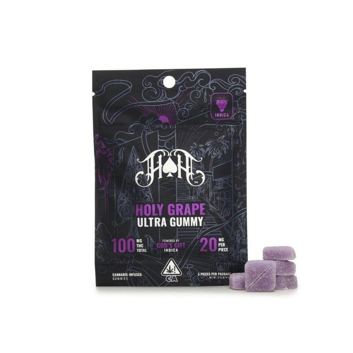 Holy Grape Gummies - 100mg - Heavy Hitters - Gummy - Indica - $20 - Gummies