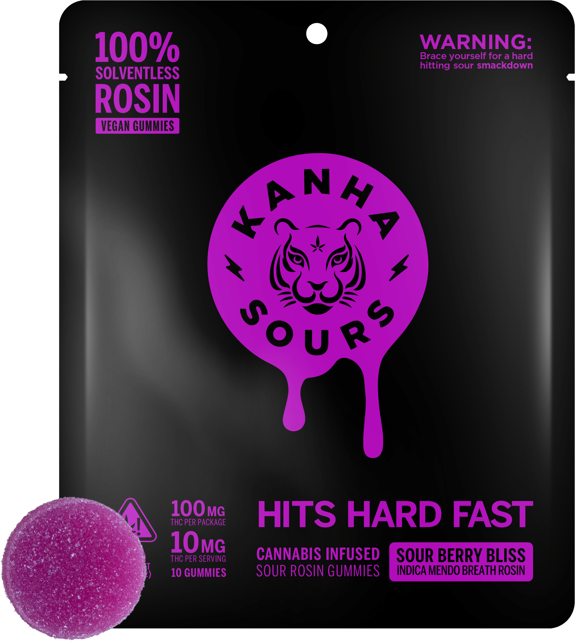 SOUR BERRY BLISS Rosin 10pk 10mg - Kanha -  - $20.05 - Edibles