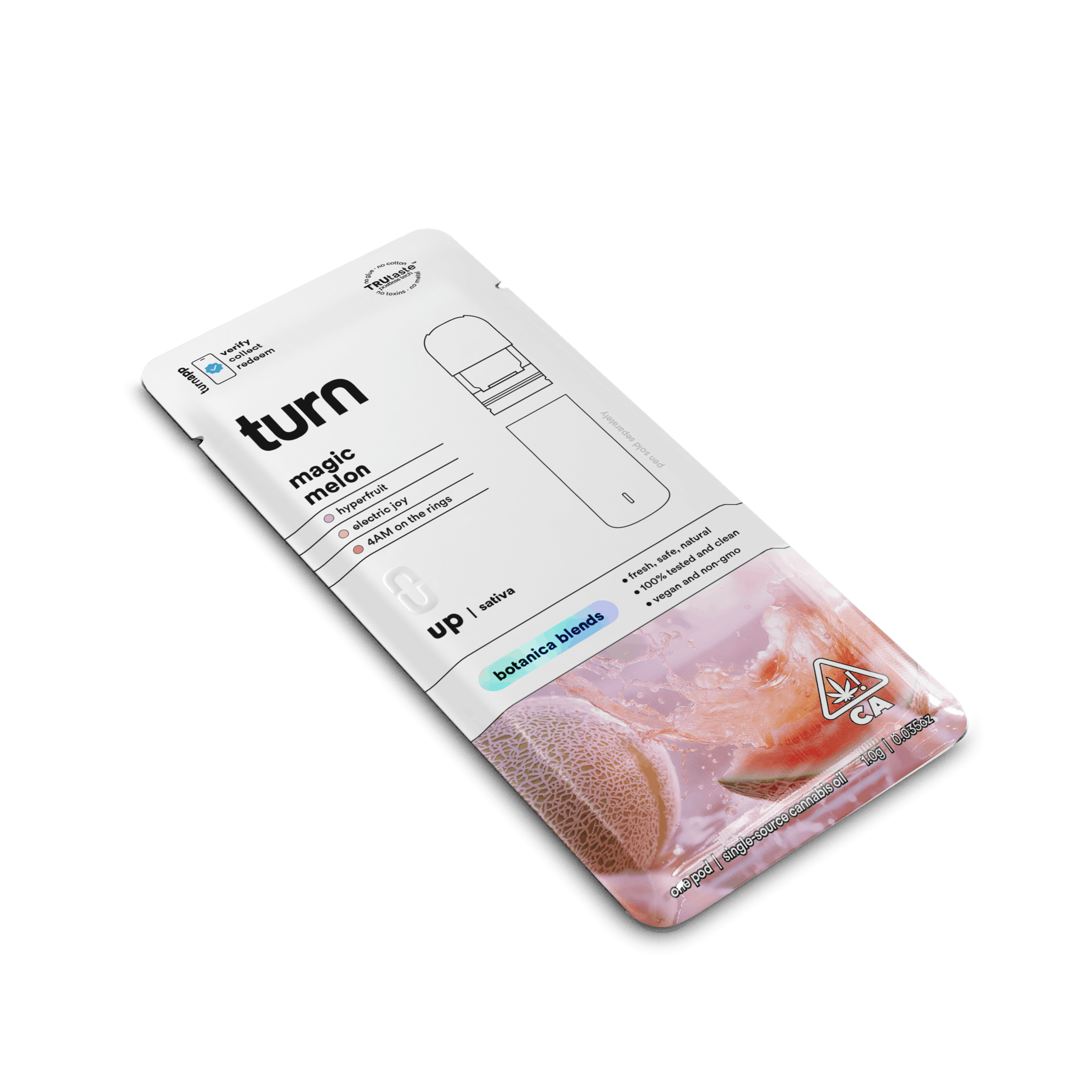 Turn Up Botanica Blends POD | 1g - Magic Melon - Satin - Turn - - $26 - Vape Carts