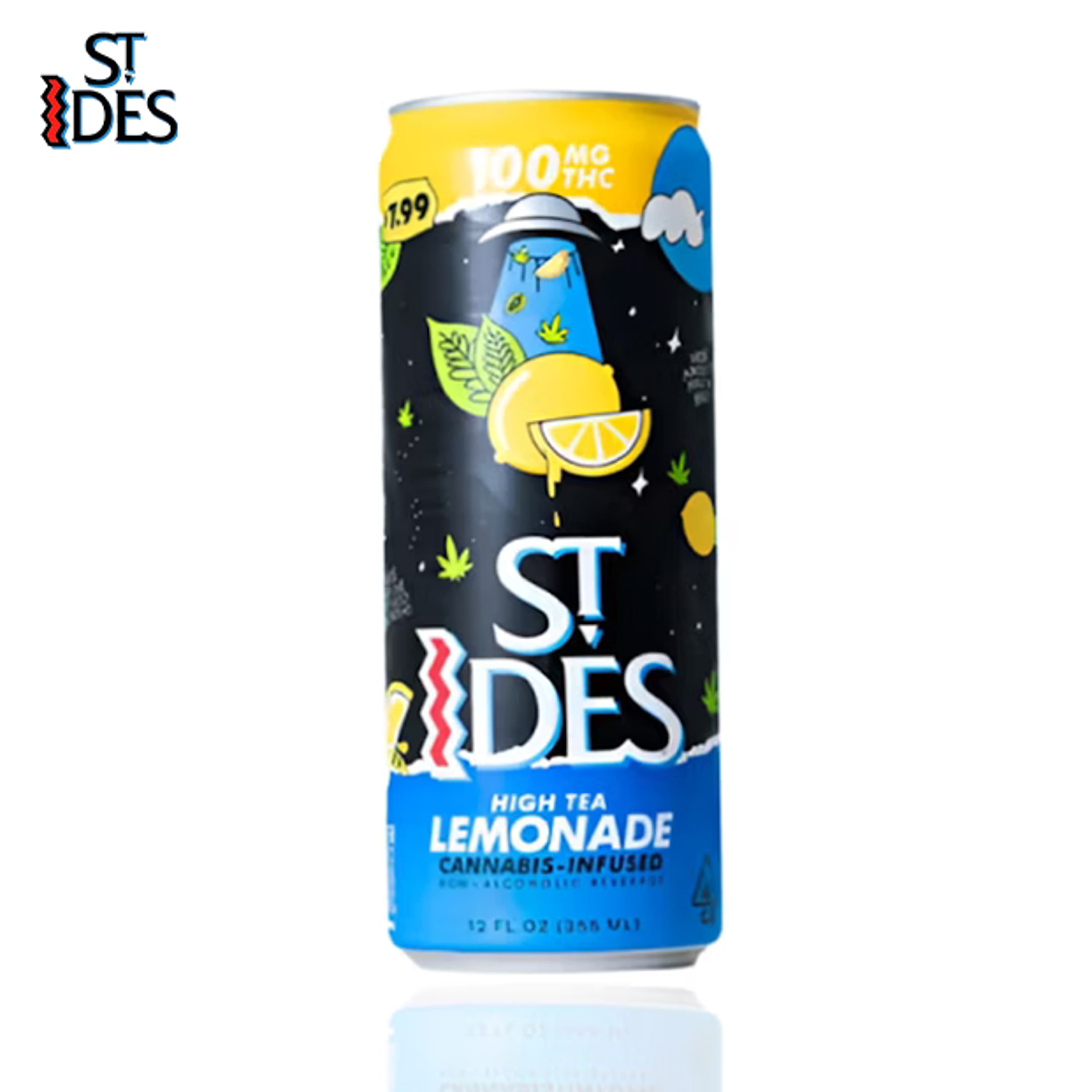 St. Ides - Lemonade High Tea - 100mg THC - Single - St. Ides - - $6.99 - Beverages