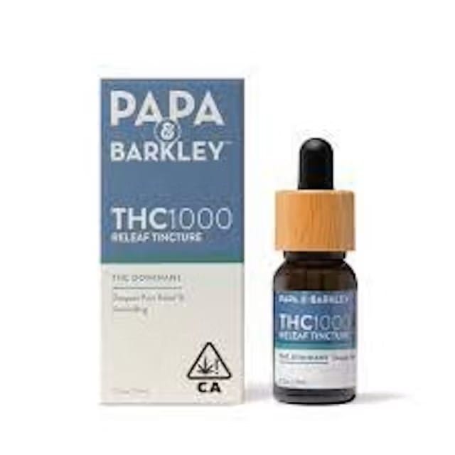 THC 1000 15ml Releaf Tincture - Papa & Barkley -  - $46 - Tincture