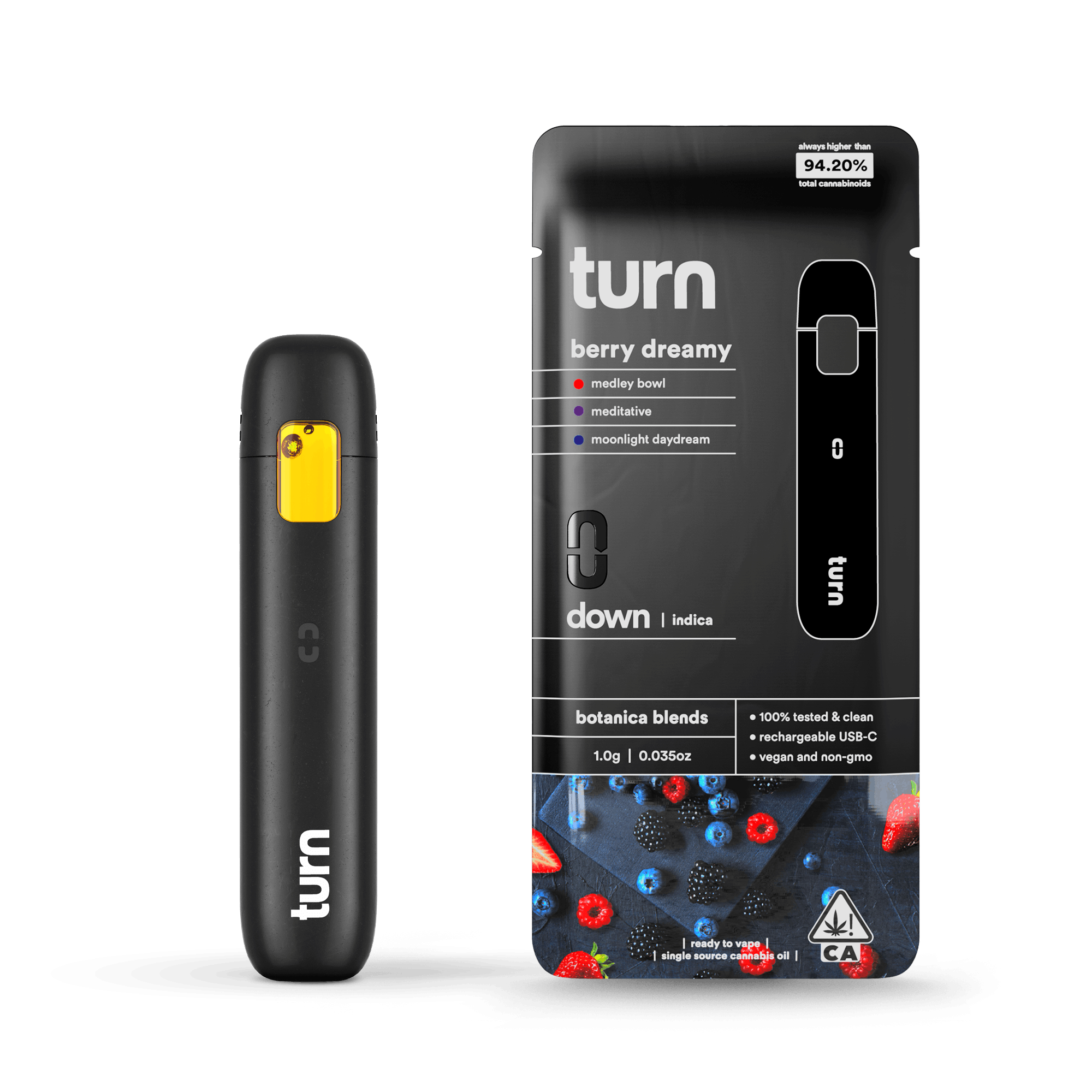 Turn - Berry Dreamy - Botanical Blend Disposable - 1g - Turn -  - $26.99 - Disposable Vapes