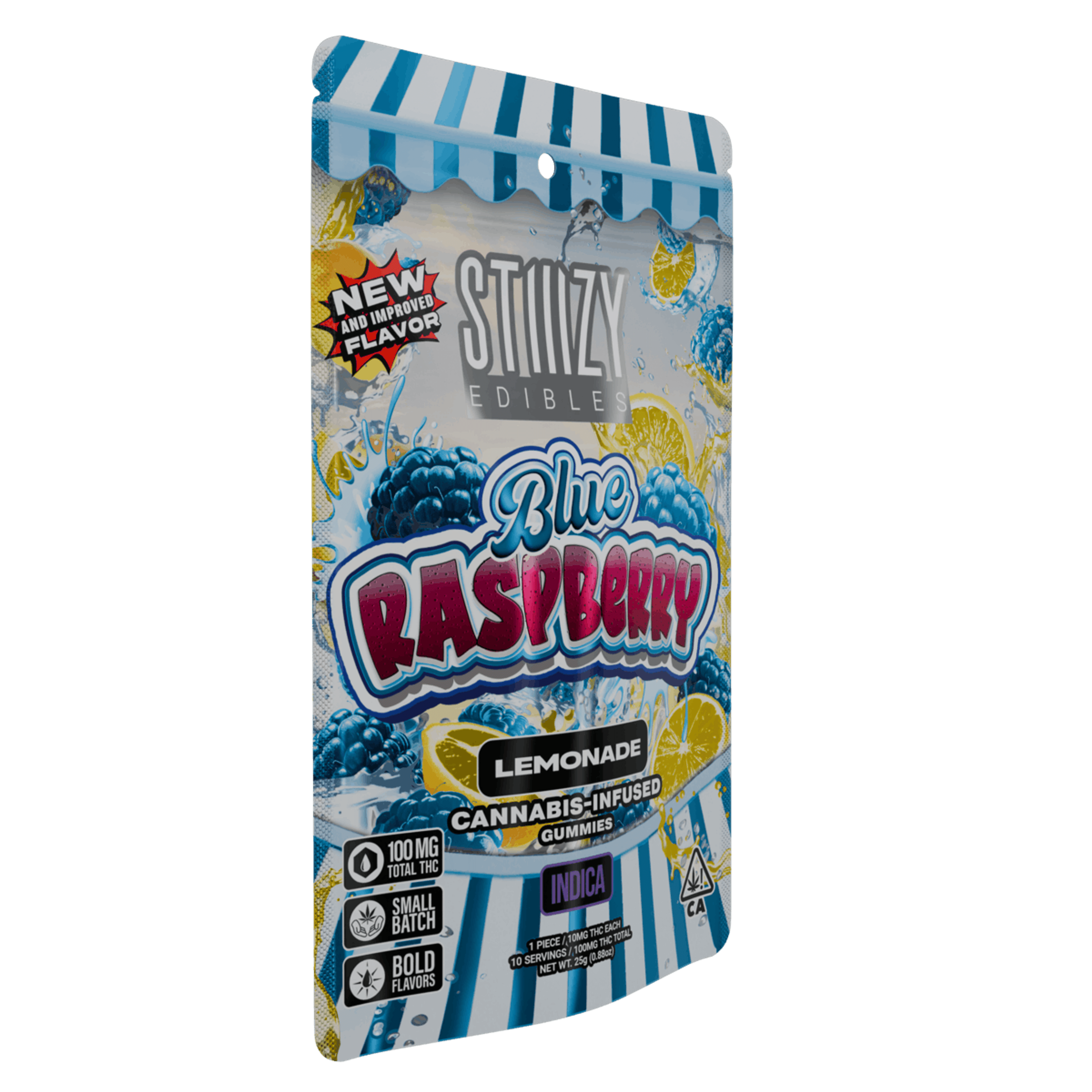 - BLUE RASPBERRY - 100MG LEMONADE EDIBLES - STIIIZY - - $8.64 - Edibles
