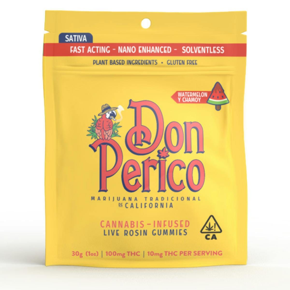 Watermelon + Chamoy - NANO Rosin Gummies *DAILY BUY 2 GET 1* - Don Perico - Watermelon+Chamoy Nano Rosin Gummies 100mg (S) - $16 - Edibles