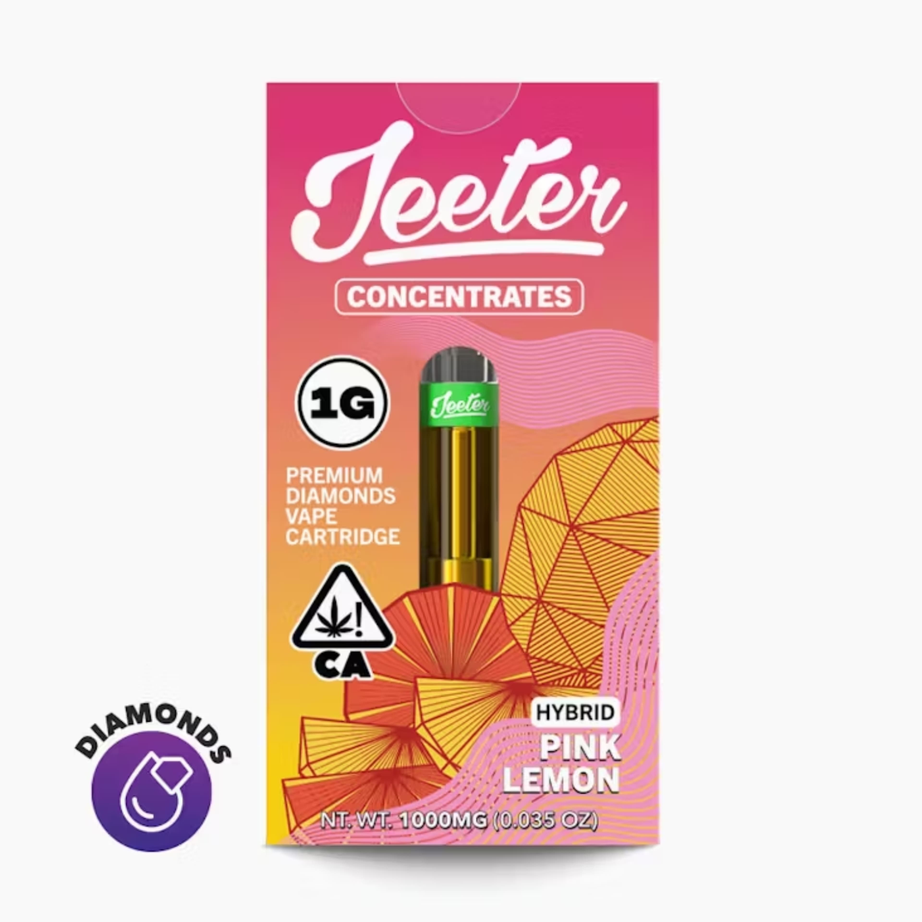 Pink Lemon Liquid Diamonds Cart 1g - Jeeter - - $24.50 - Vapes