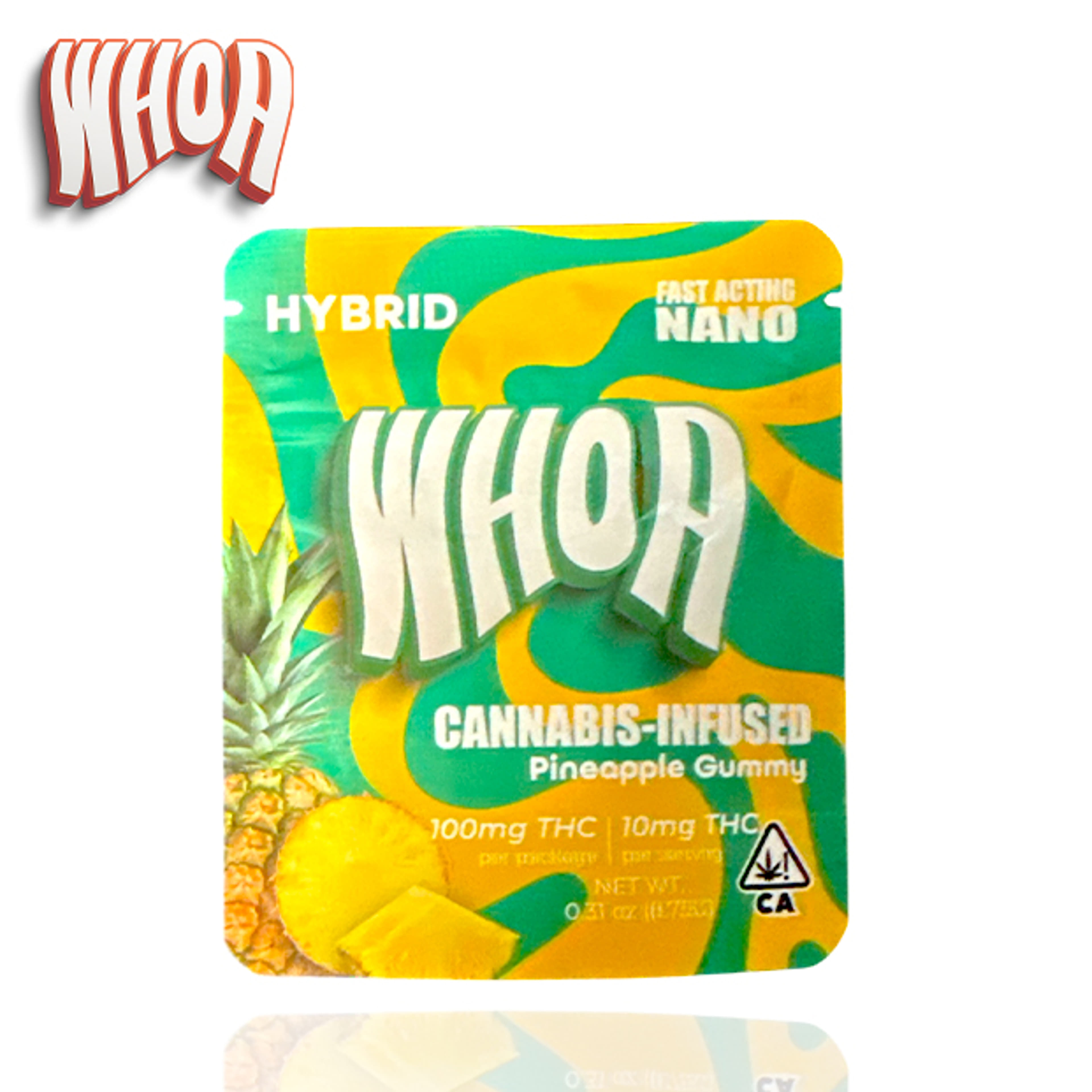WHOA - Pineapple Gummies - 100mg *B2G1 EVERYDAY* - Whoa - - $7.99 - Edibles