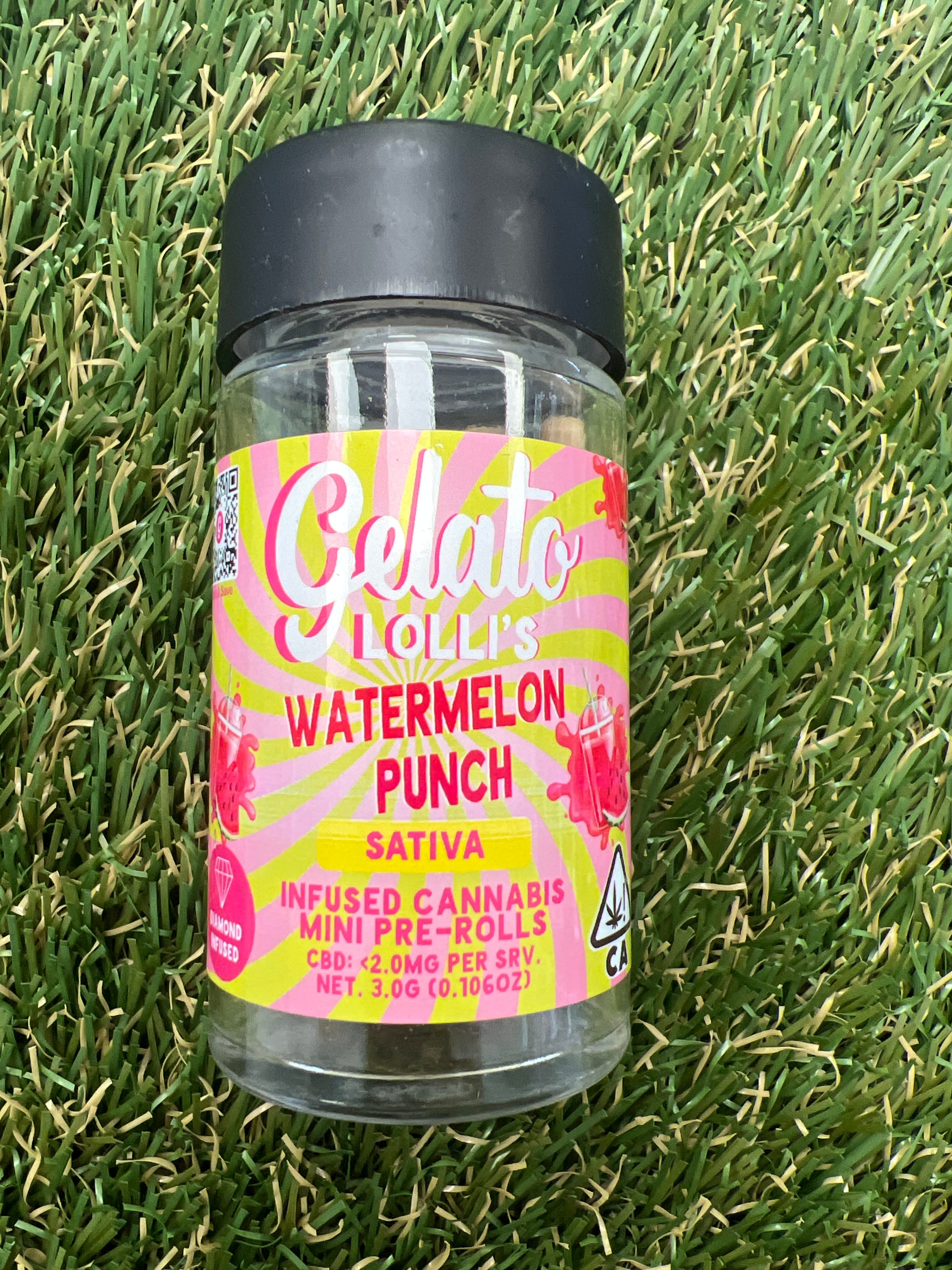 WATERMELON PUNCH 3G 5PK - GELATO CANNA CO -  - $20 - Pre-Roll Infused