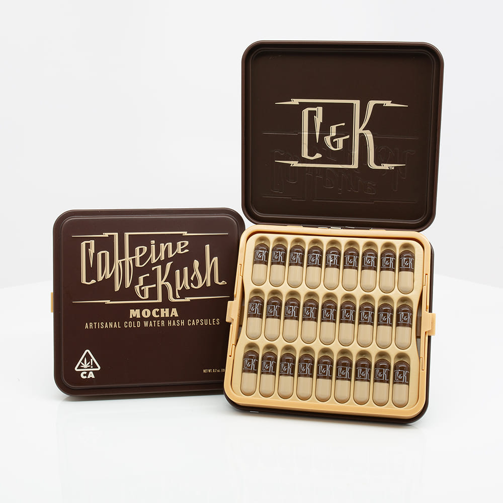 Mocha Caffeine & Kush 270mg 27 Pack THC Capsules - Fire King - THC/Caffeine Capsules - $20 - Tinctures & Capsules