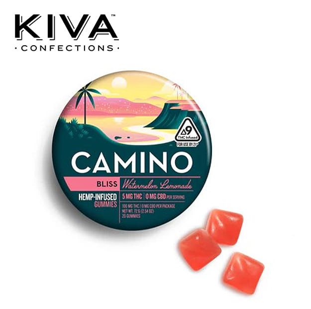 Camino - Watermelon Lemonade 'Bliss' Gummies - 100mg - Kiva -  - $17.99 - Edibles