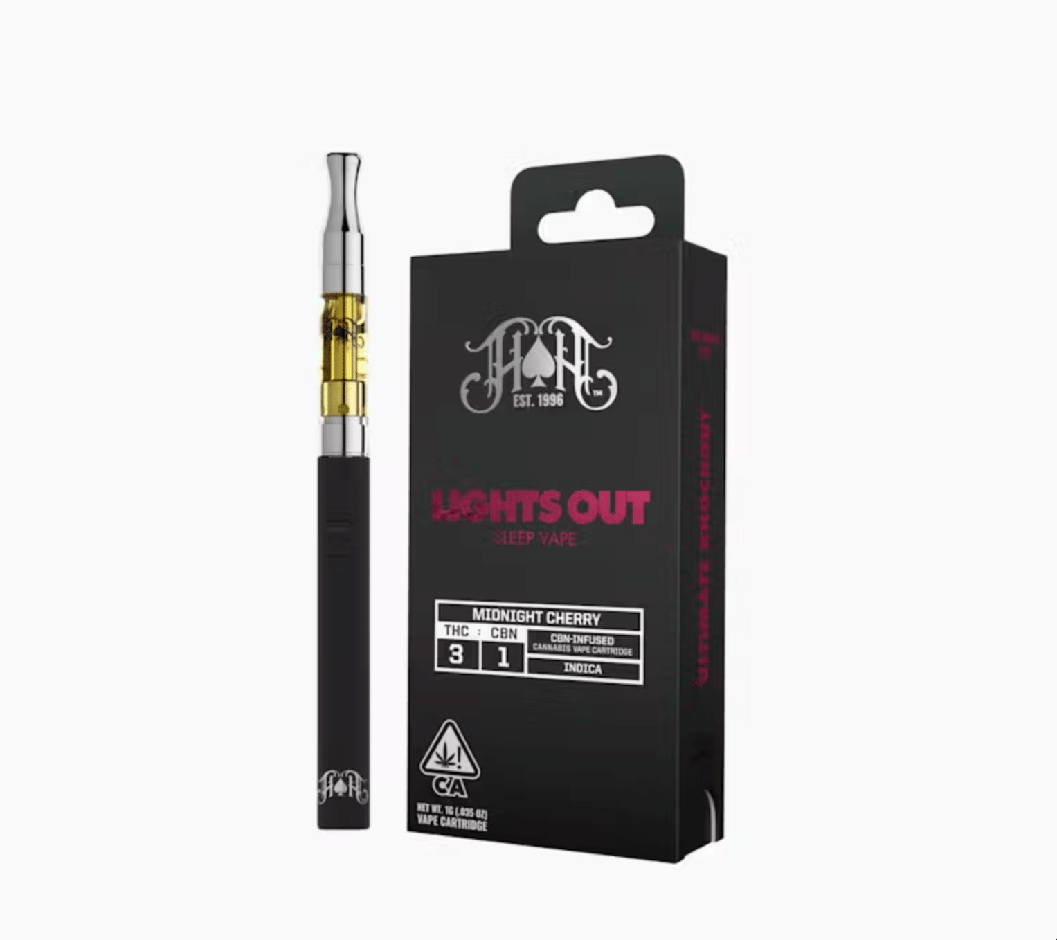 CBN Midnight Cherry - 1g Cartridge - Heavy Hitters - 1g Cartridge Indica - $67 - 510 Cartridges