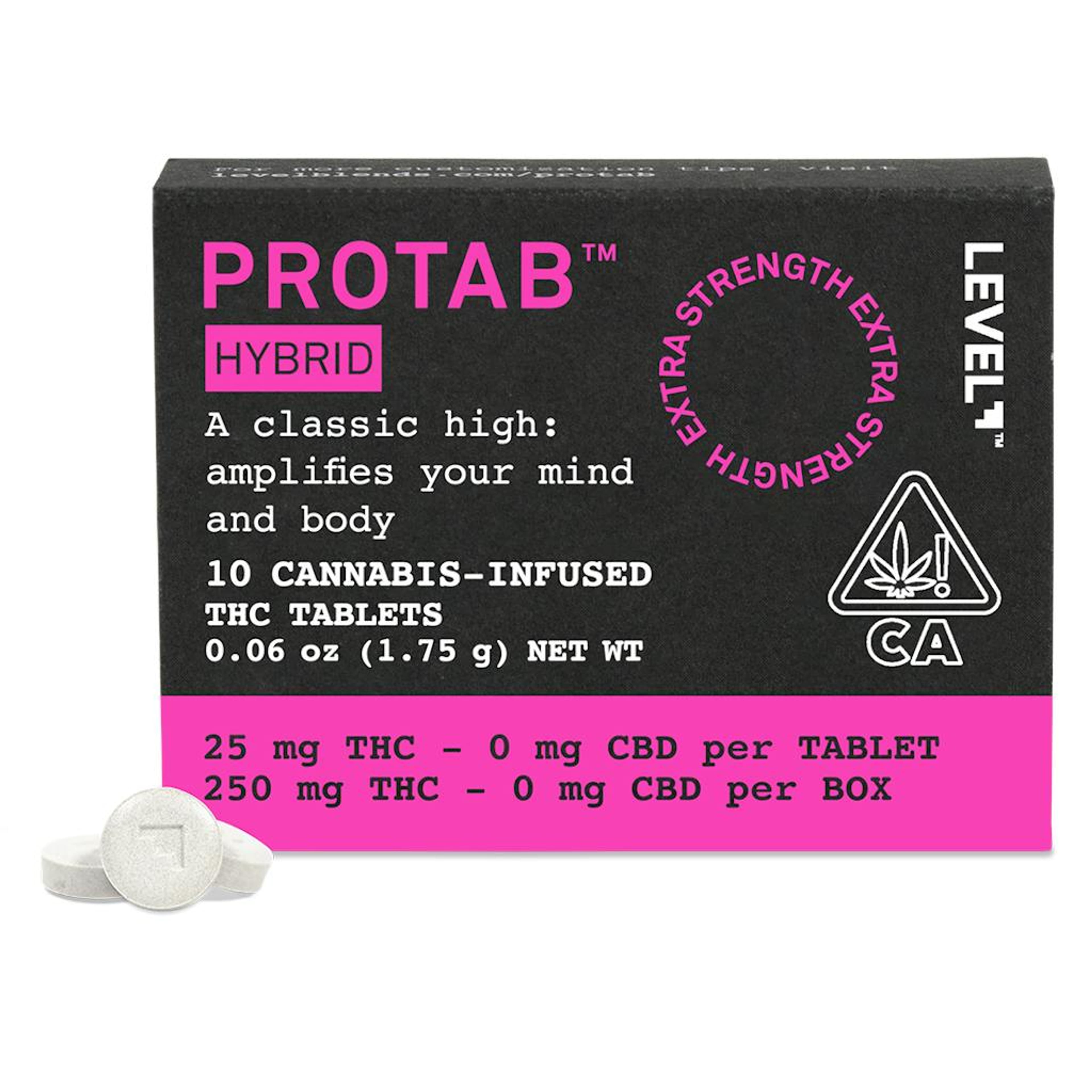 Hybrid Protab - 250mg - Level - Pro - Hybrid - $30 - Edibles