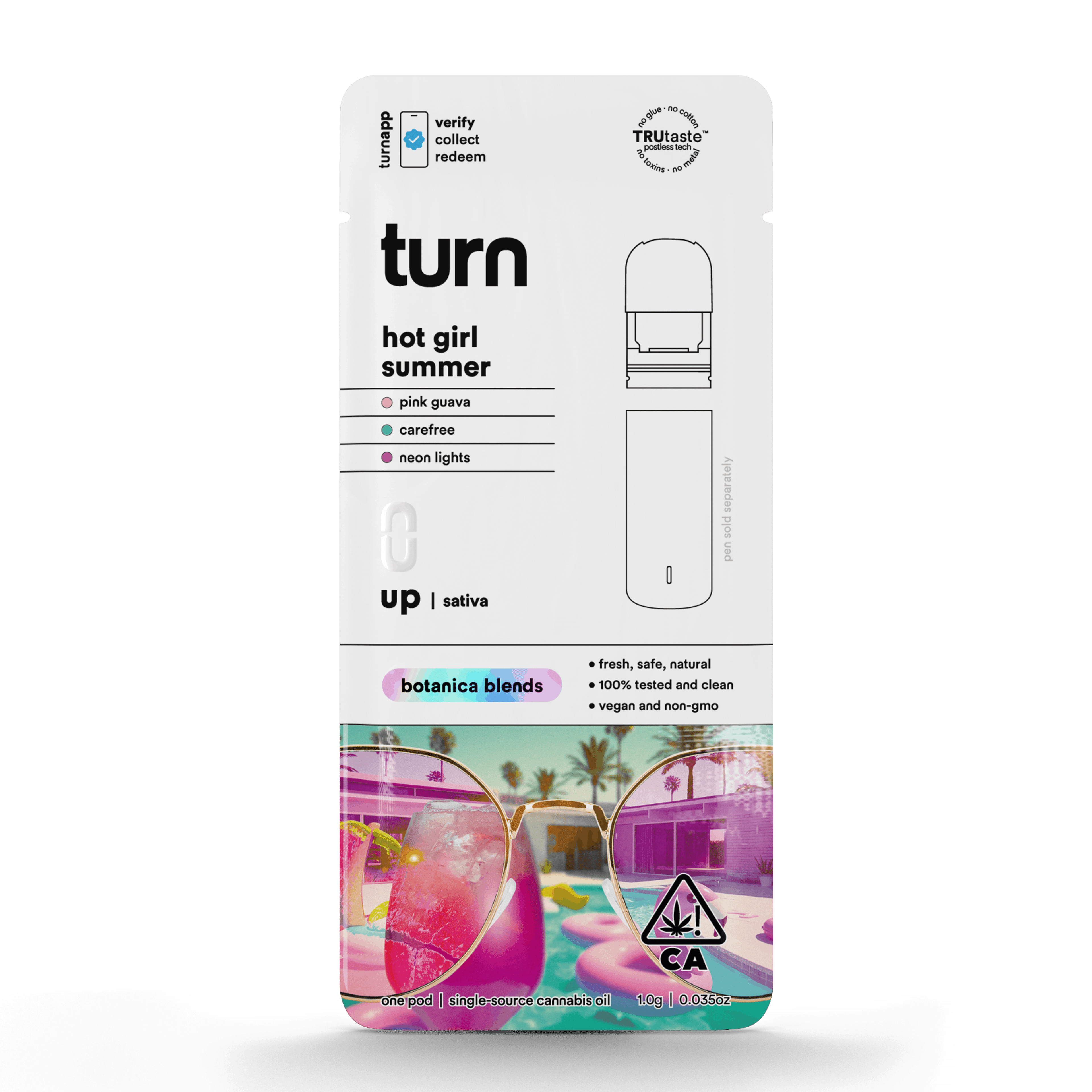 Turn Up Botanica Blends POD | 1g - Hot Girl Summer - Sativa - Turn - - $26 - Vape Carts