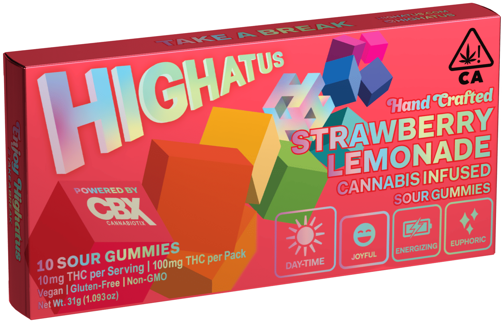 Highatus - Strawberry Lemonade Gummies - Cannabiotix - 10 Piece - $15 - Edibles