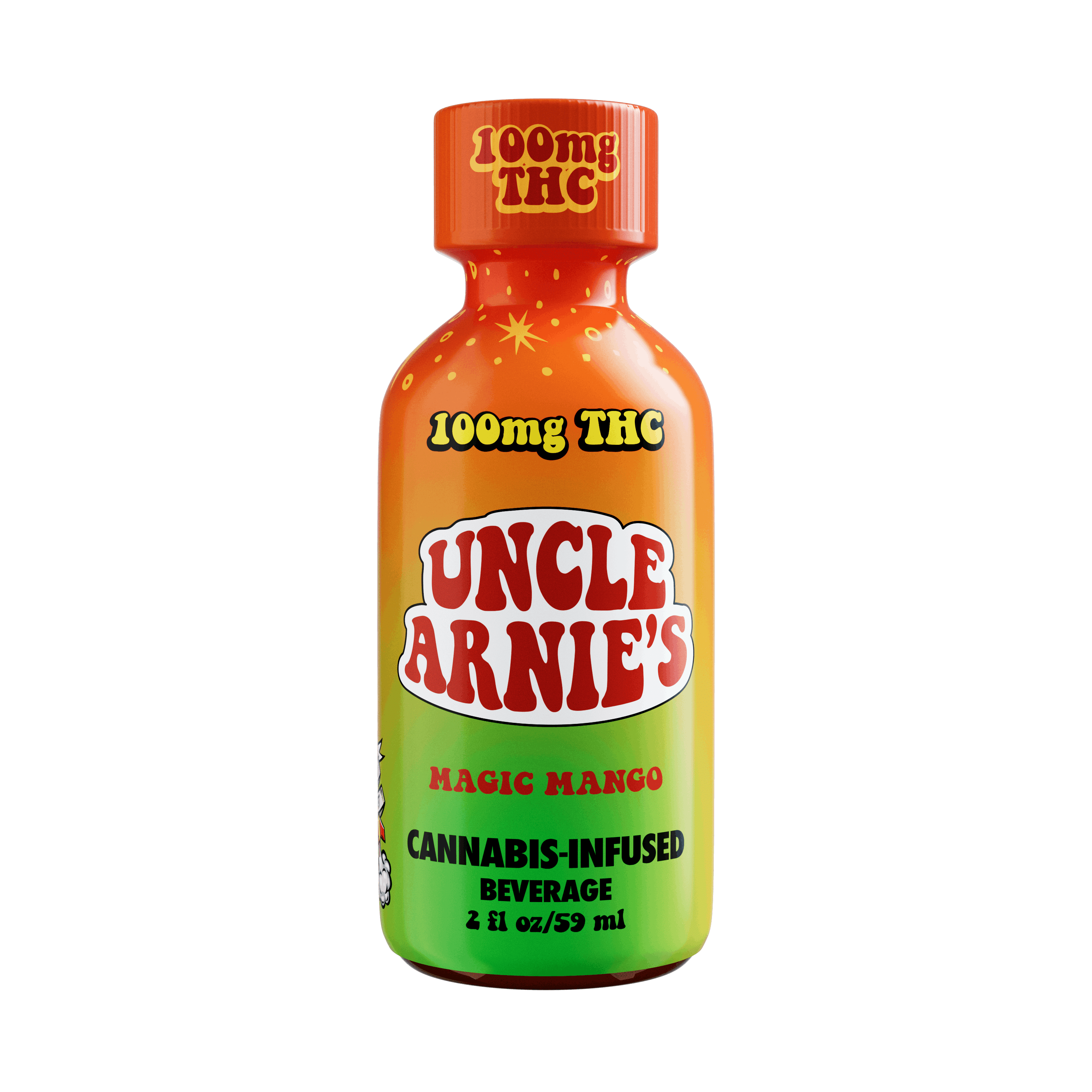 Uncle Arnie's Beverage 2oz Magic Mango 100mg - Uncle Arnies -  - $7.99 - Edible