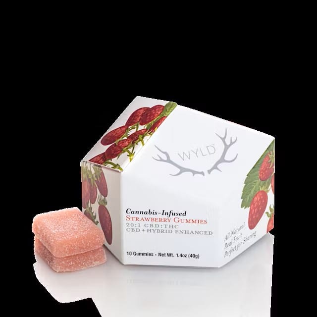 Strawberry Gummies 20:1 CBD:THC - WYLD - null - $22 - Edible