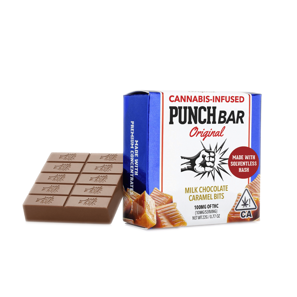 Milk Chocolate Soventless Caramel Bits (100Mg) - Punch Edibles & Extracts - null - $15 - Edible