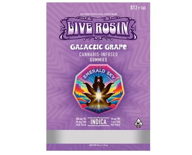 GALACTIC GRAPE LIVE ROSIN GUMMIES | TRIANGLE KUSH | EMERALD SKY