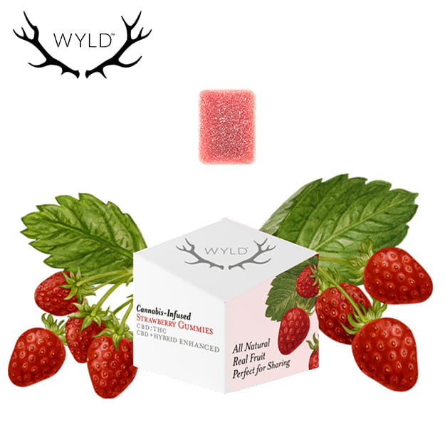 WYLD - Strawberry Gummies 20:1 - 200mg CBD / 10mg THC - WYLD -  - $14.99 - Edibles