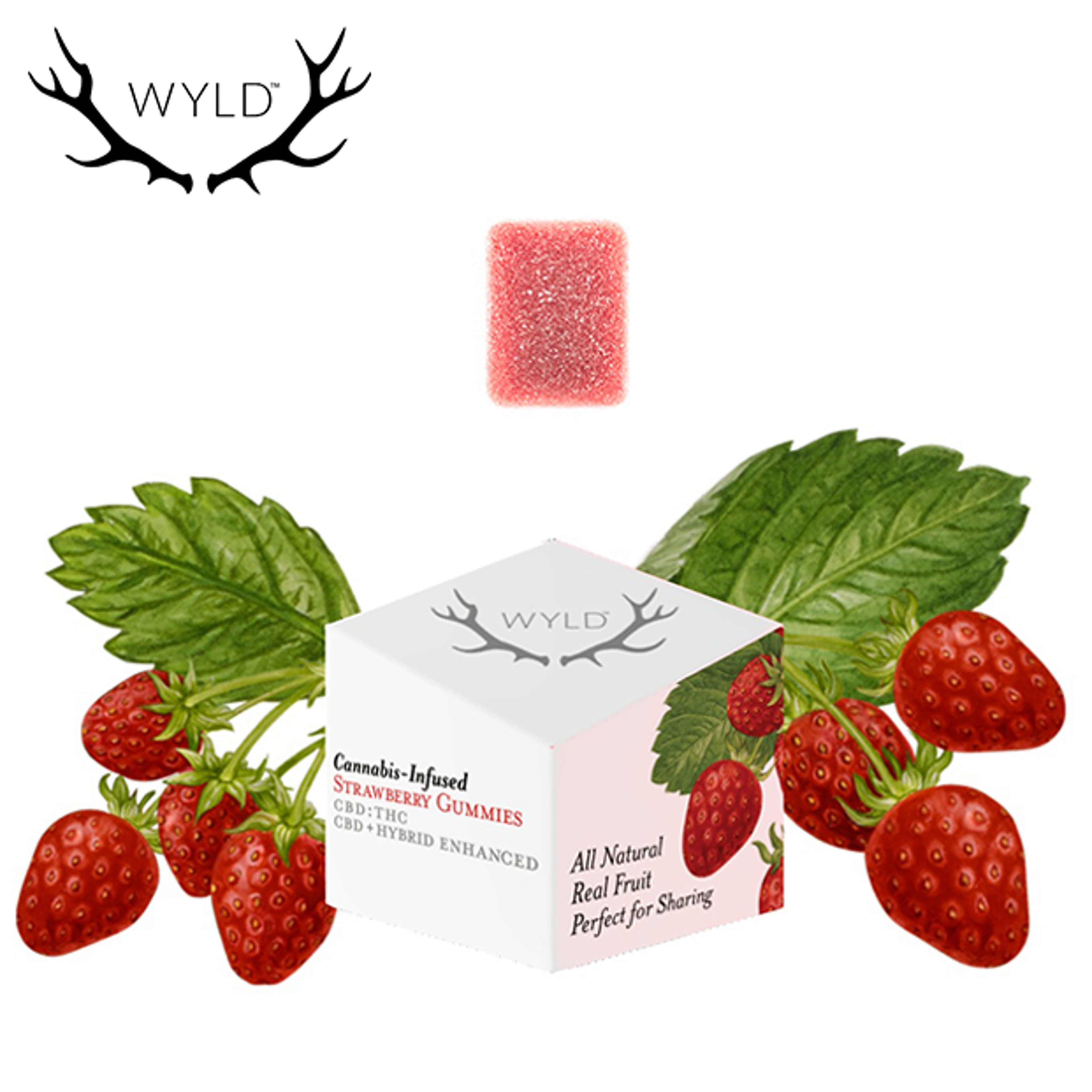 WYLD - Strawberry Gummies 20:1 - 200mg CBD / 10mg THC - WYLD - - $14.99 - Edibles