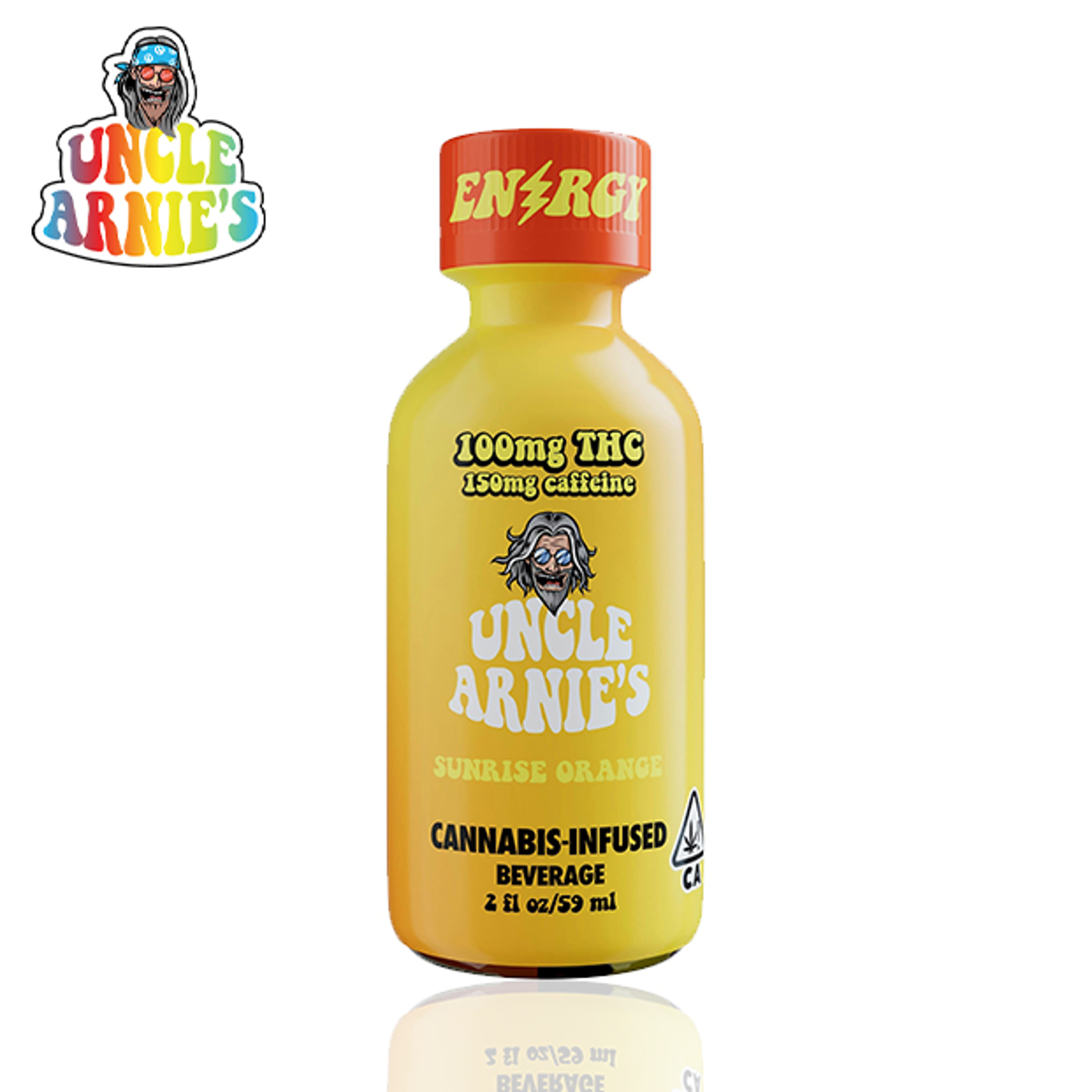 Uncle Arnies - Sunrise Orange w/ Caffeine - 100mg - Uncle Arnies - - $7.99 - Beverages