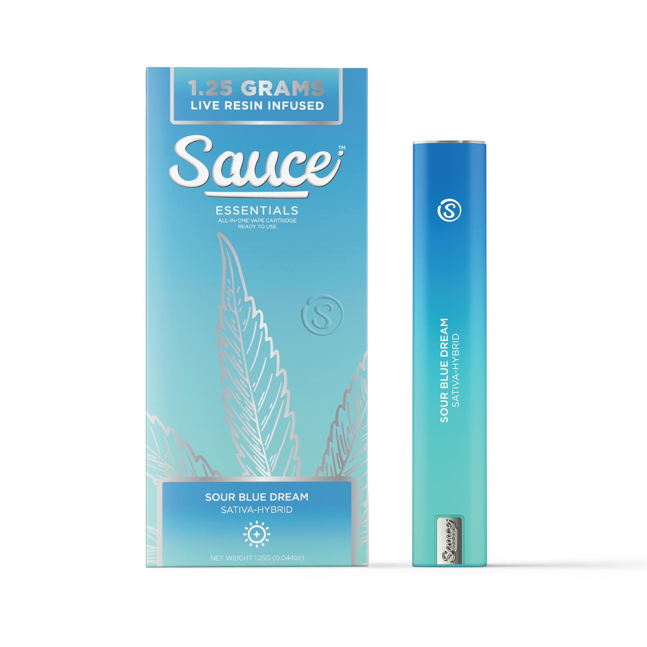 Sour Blue Dream Essential All-in-One Vape - Sauce - 1.25 Gram - $35 - All-in-Ones