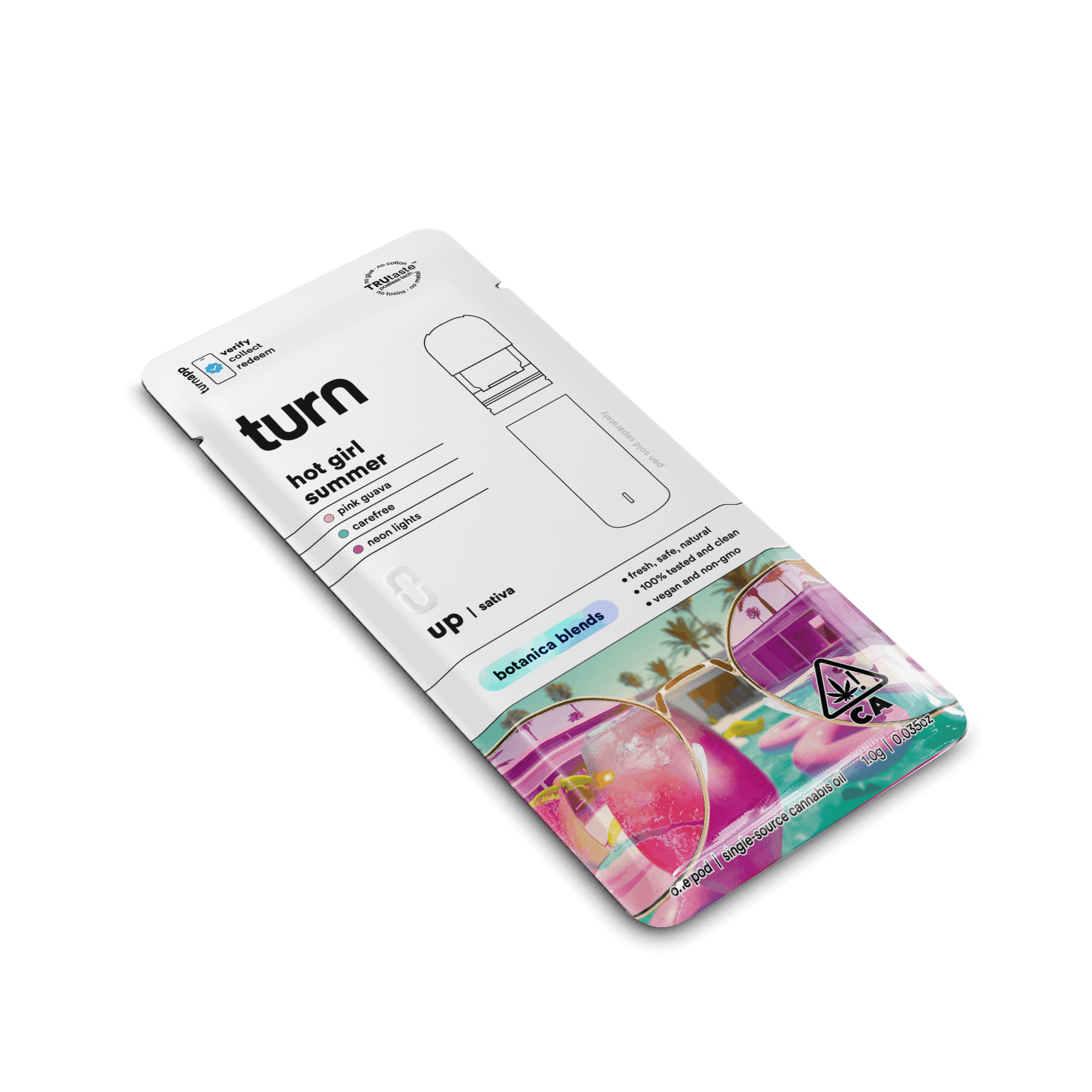 Turn Up Botanica Blends POD | 1g - Hot Girl Summer - Sativa - Turn - - $26 - Vape Carts