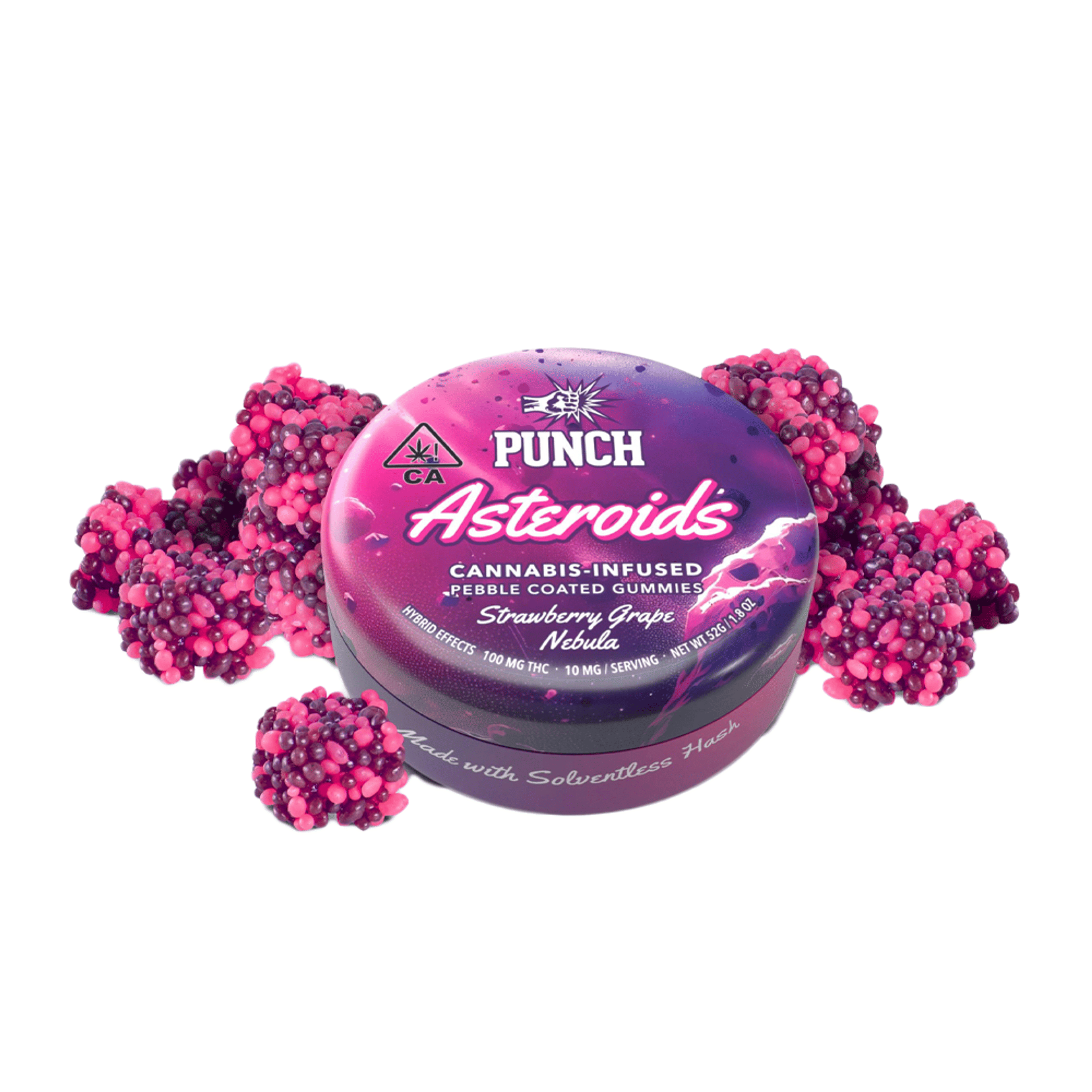Strawberry Grape Nebula Solventless Asteroids (100Mg) (10Pk) - Punch Edibles & Extracts - null - $16 - Edible