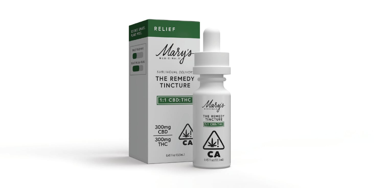 Remedy-Relief-(300mgCBD:300mgTHC) 1:1 - Mary Medincinals -  - $35 - Tinctures