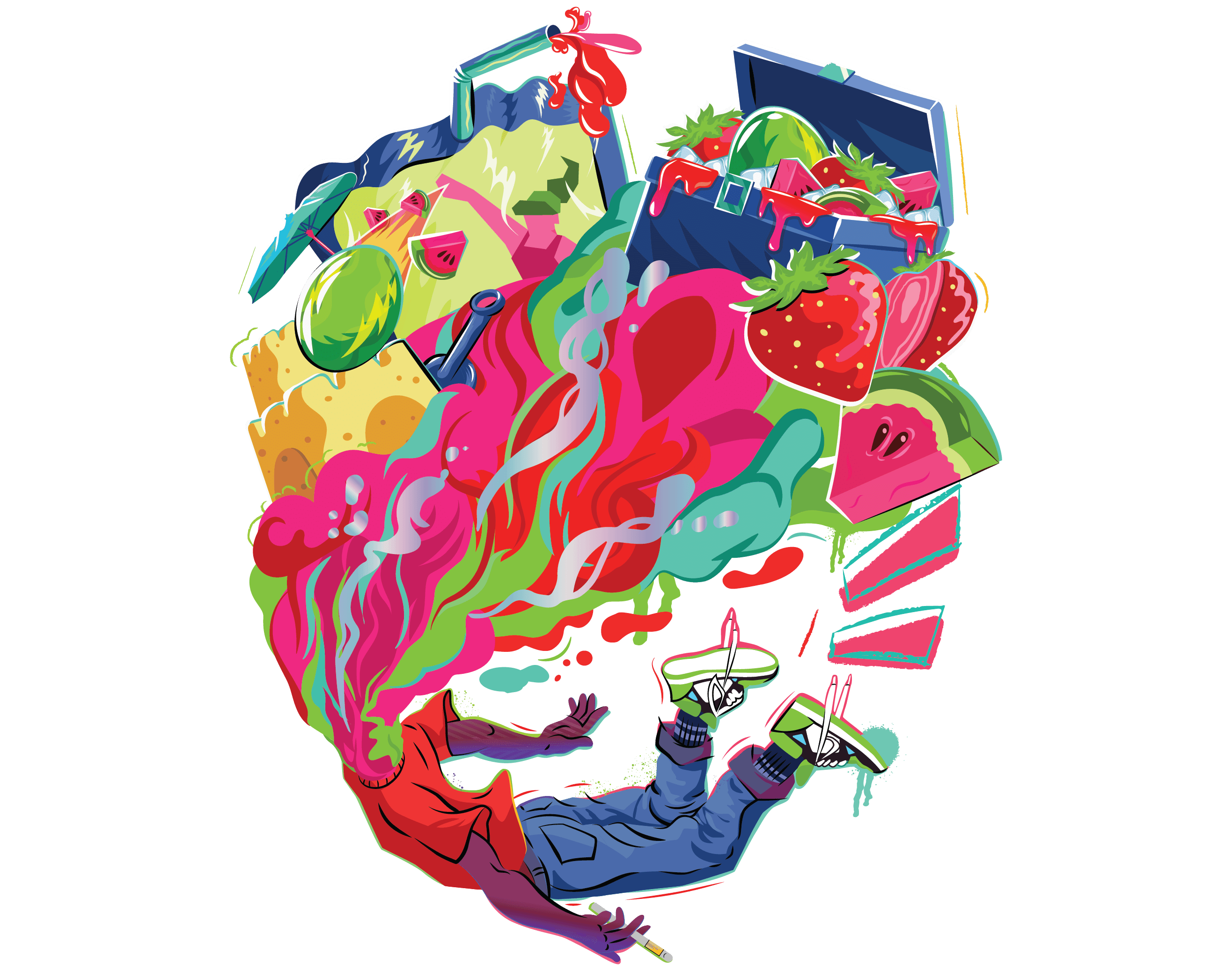 STRAWBERRY WATERMELON 1G CART - LOUD+CLEAR -  - $21.75 - Vape