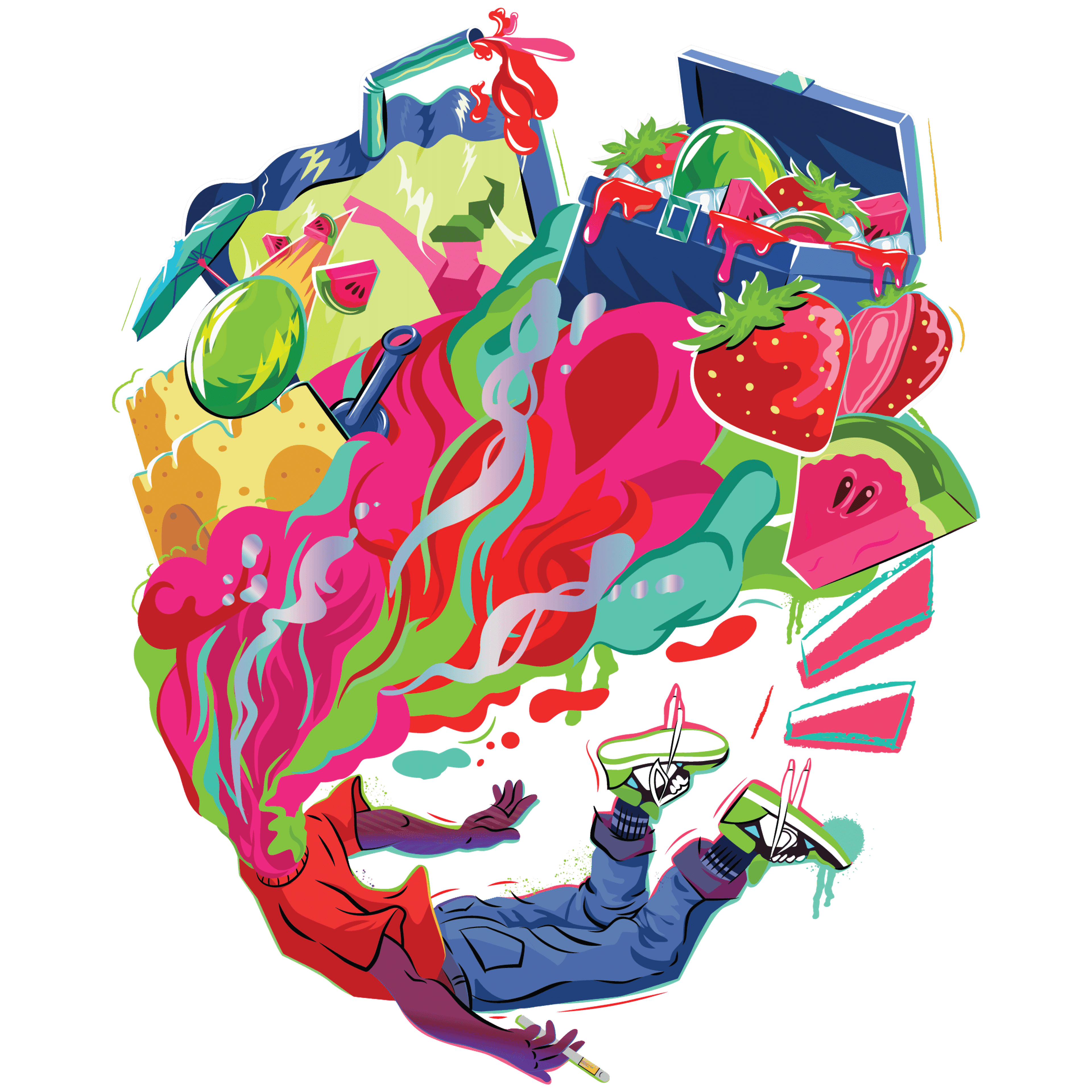 STRAWBERRY WATERMELON 1G CART - LOUD+CLEAR - - $21.75 - Vape