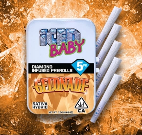 ICED - Diamond Infused Preroll - 0.5g 5pk - Gelonade -  - $50 - Pre-Rolls