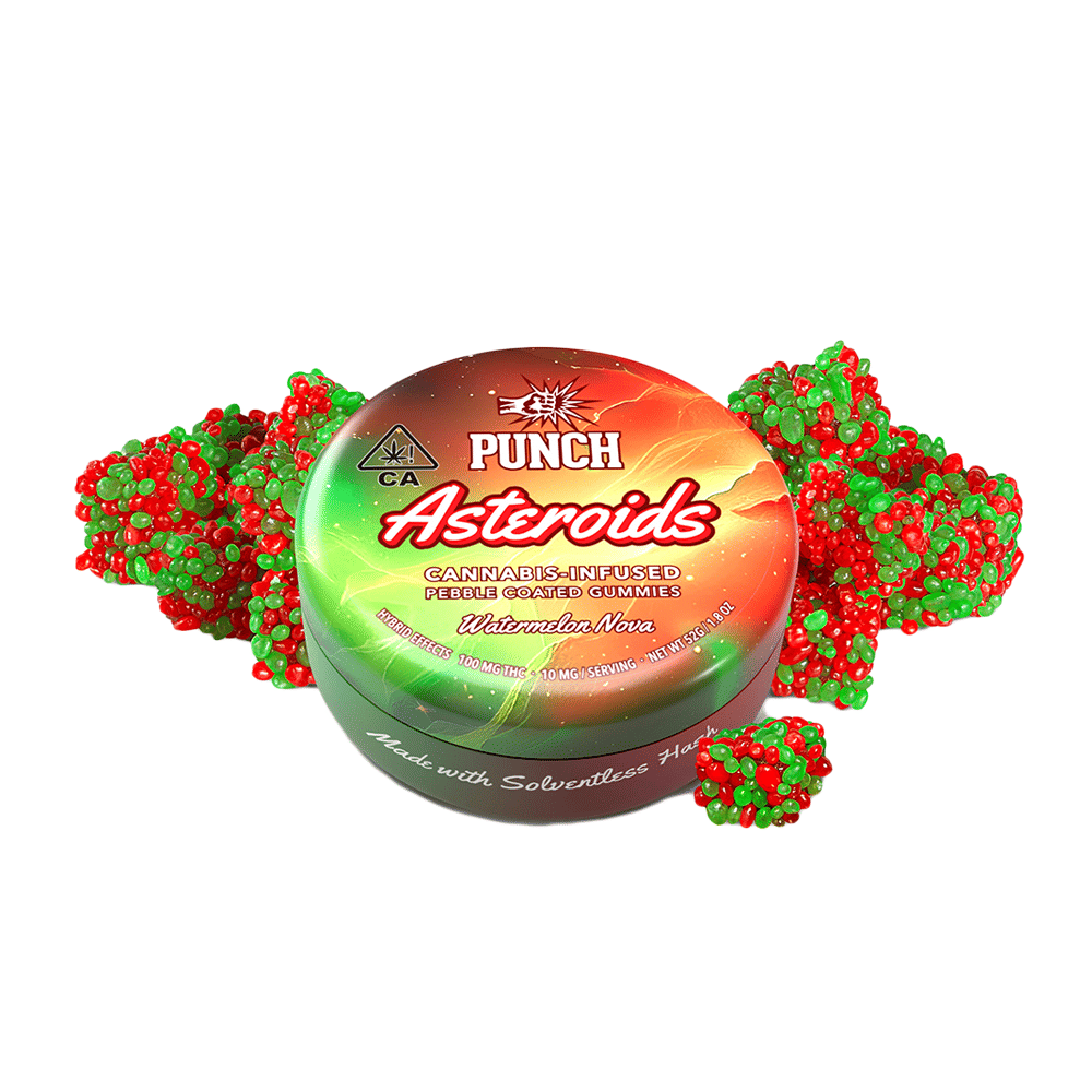 Watermelon Nova Solventless Asteroids (100Mg) (10Pk) - Punch Edibles & Extracts - null - $16 - Edible