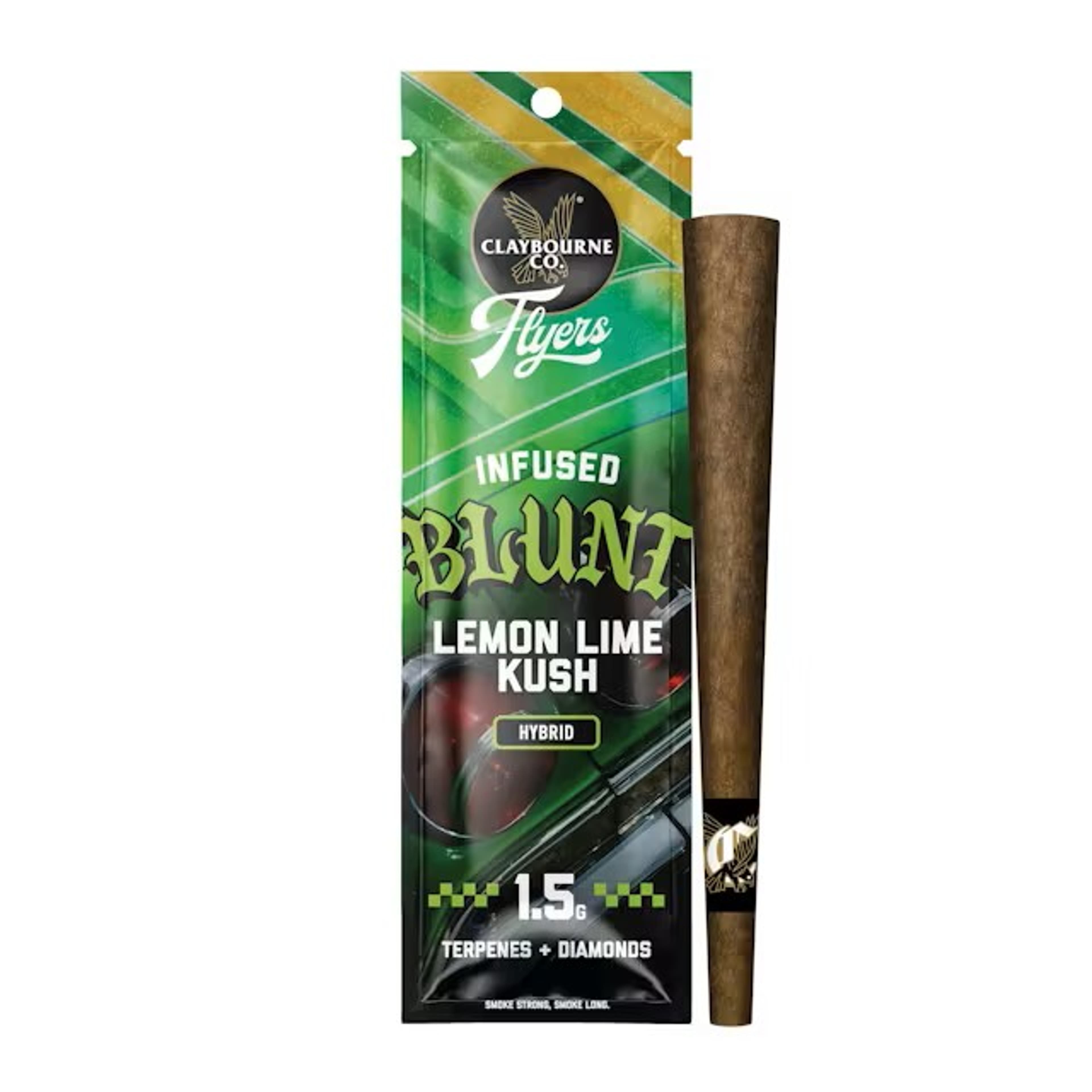 Lemon Lime Kush Flyers Diamond Blunt 1.5g - Claybourne - null - $25 - Pre-Rolls