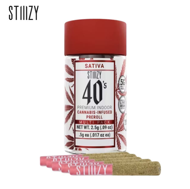 Stiiizy 40's - Super Lemon Haze - Infused Pre-Rolls - (5 Pack) - 2.5g - Stiiizy - 40's - $24.99 - Pre-Rolls